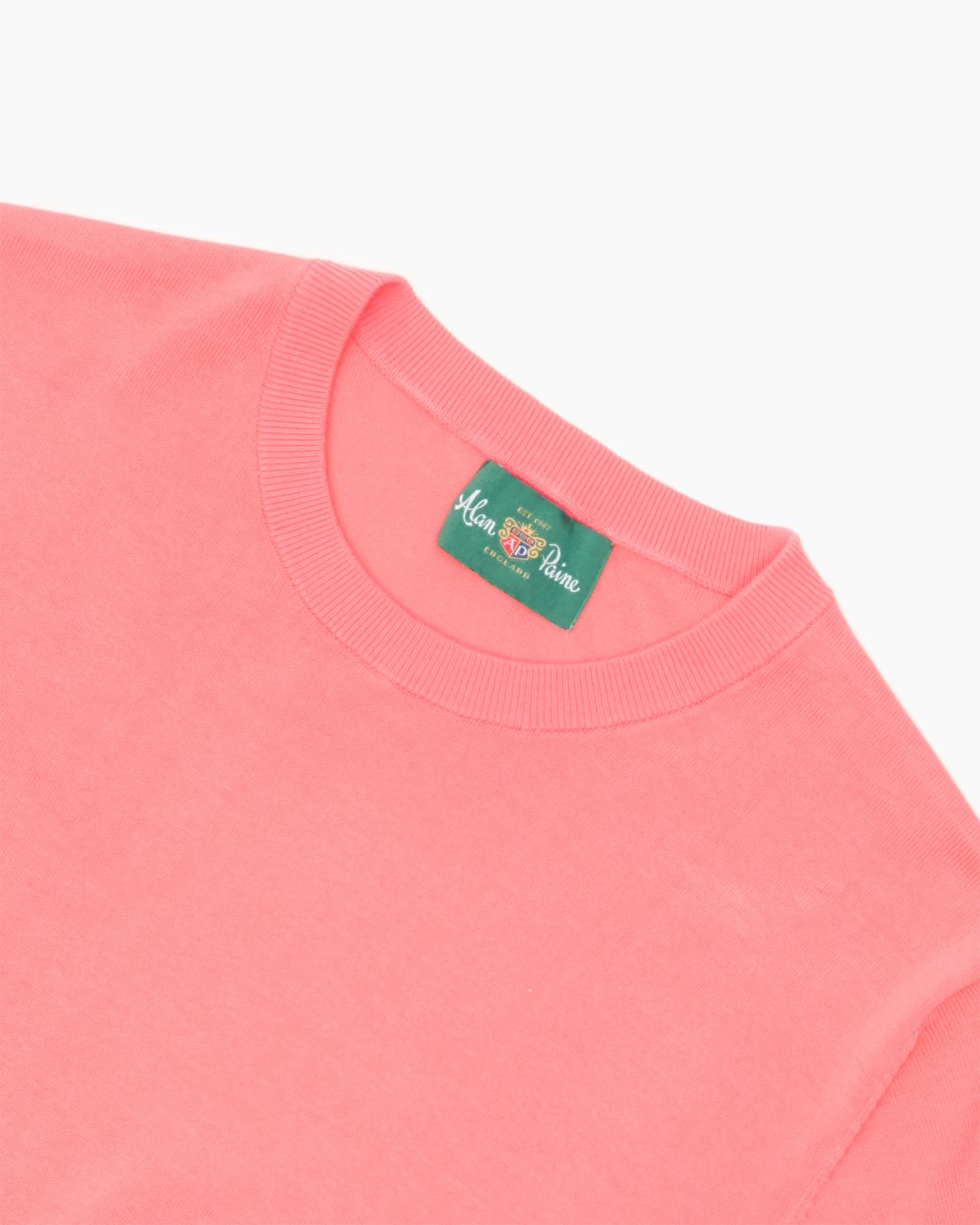 Fairbourne Short Sleeve Crew Neck Coral sold by John Simons product image thumbnail 2