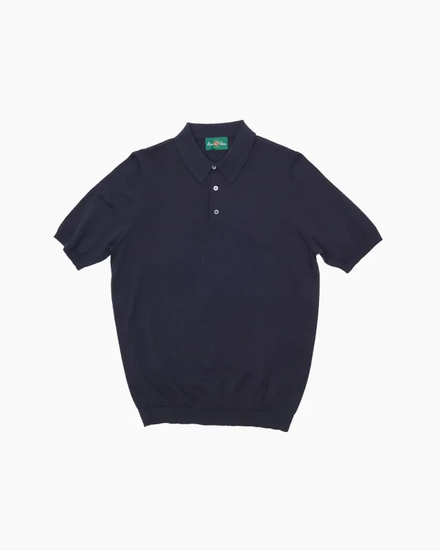 Paignton Short Sleeve Polo Shirt Navy sold by John Simons