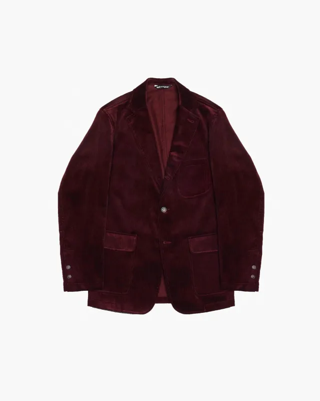 Burgundy Needlecord Ivy Jacket sold by John Simons