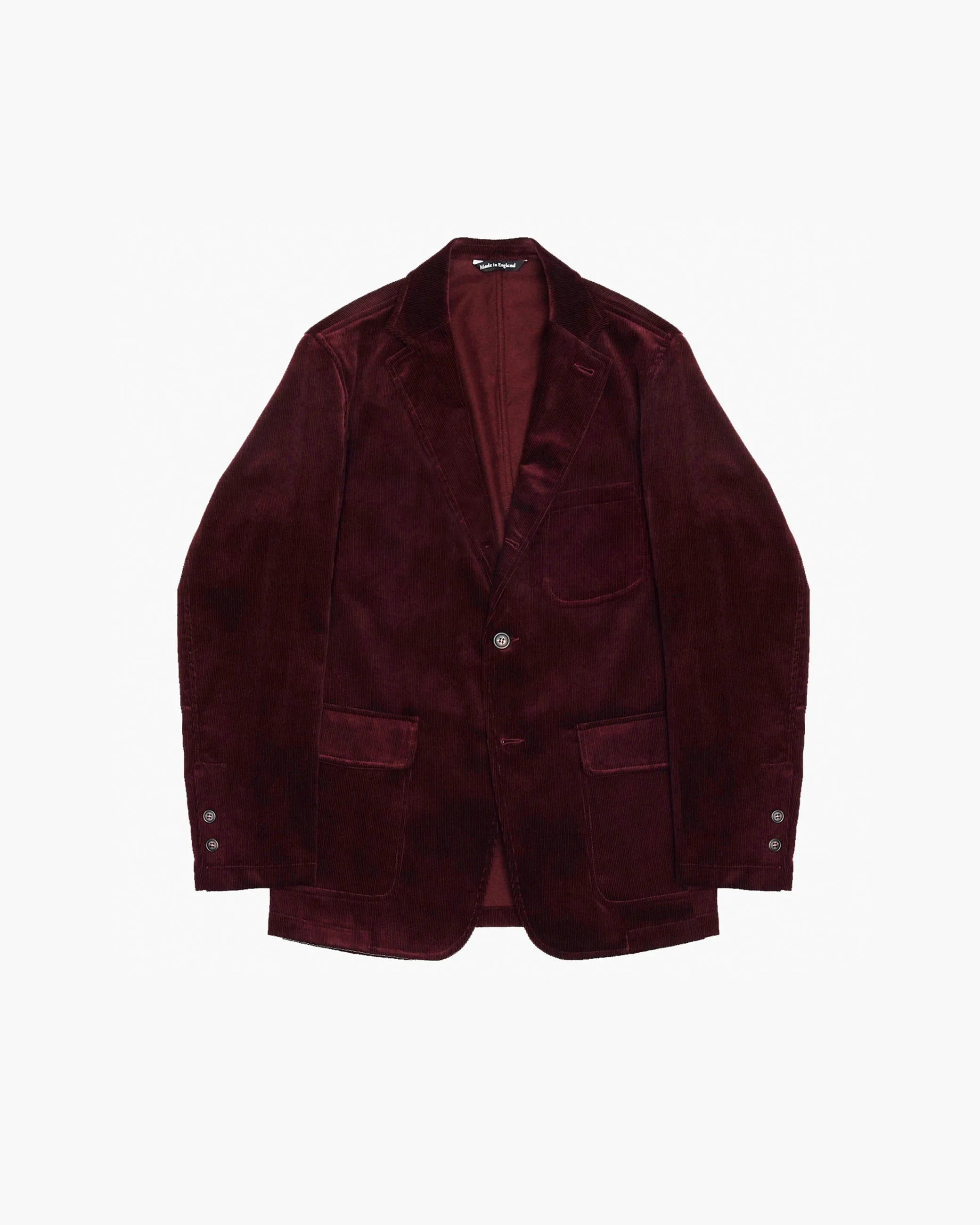 Burgundy Needlecord Ivy Jacket sold by John Simons