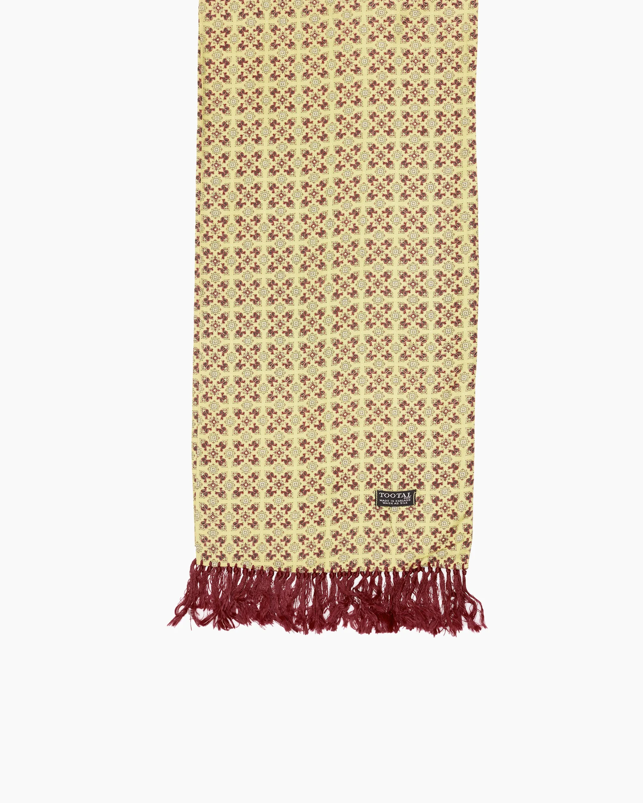Vintage Yellow Geometric Pattern Scarf sold by John Simons product image thumbnail 2