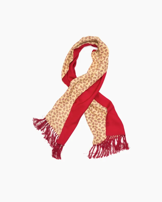 Vintage Yellow Mini Paisley One Sided Scarf sold by John Simons