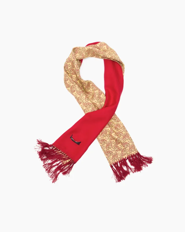 Vintage Yellow Paisley One Sided Scarf sold by John Simons