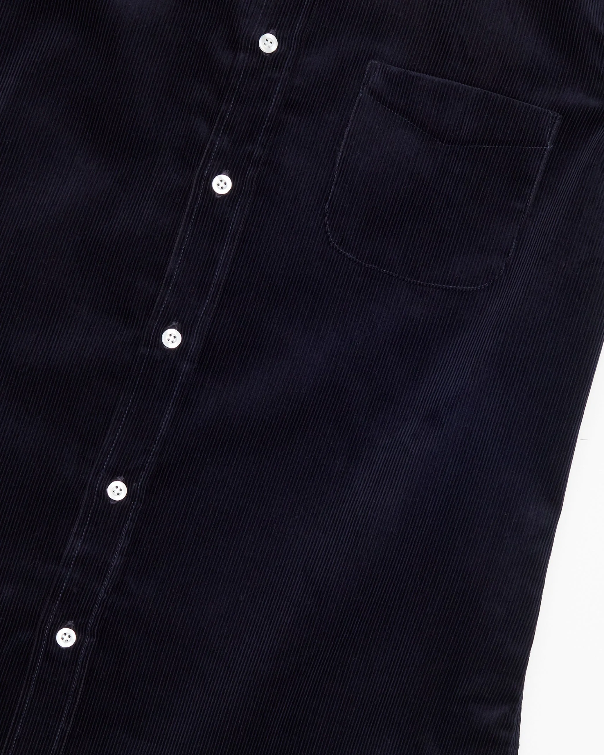 Navy Heavyweight Corduroy Ivy Shirt sold by John Simons product image thumbnail 4