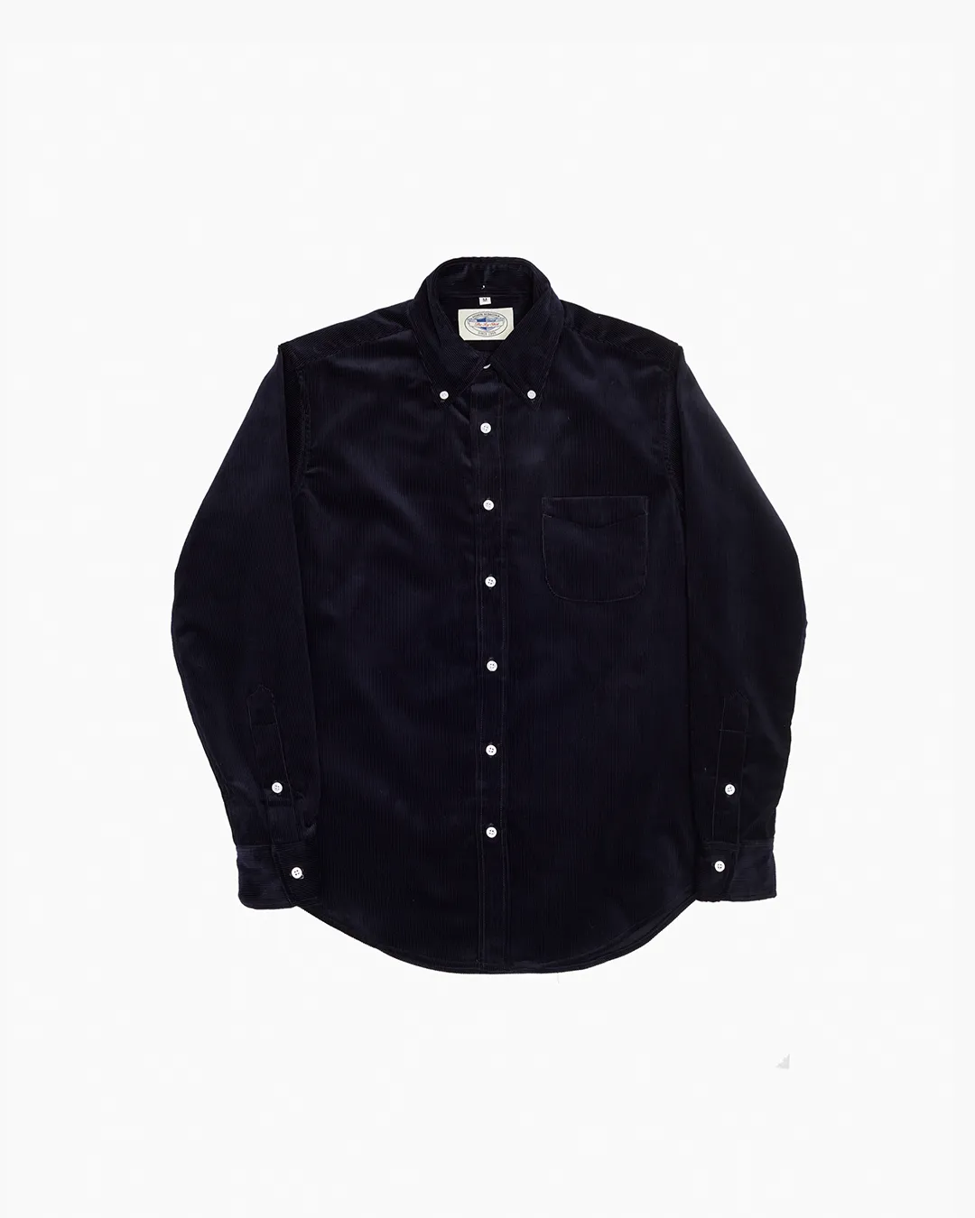 Navy Heavyweight Corduroy Ivy Shirt sold by John Simons