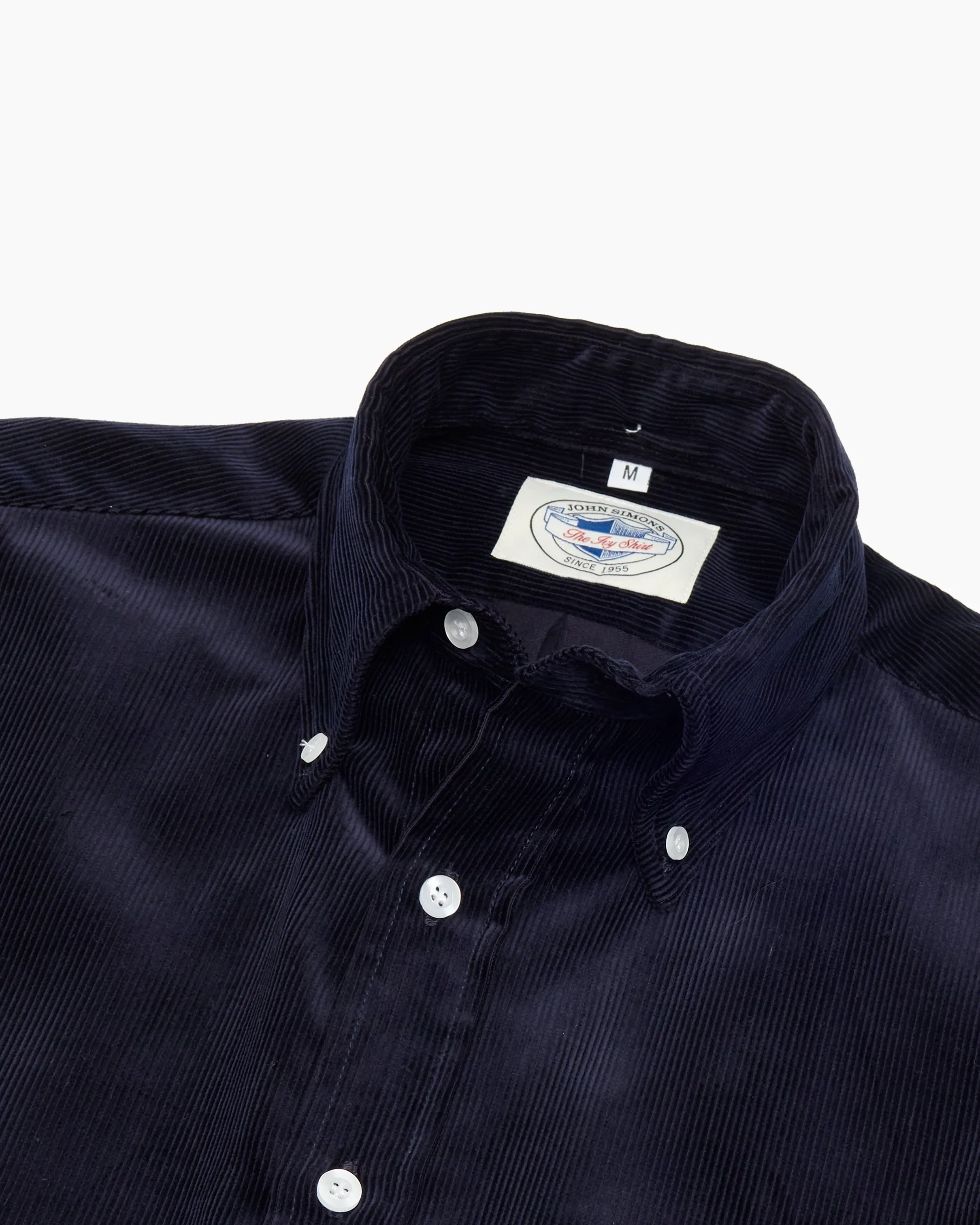 Navy Heavyweight Corduroy Ivy Shirt sold by John Simons product image thumbnail 2