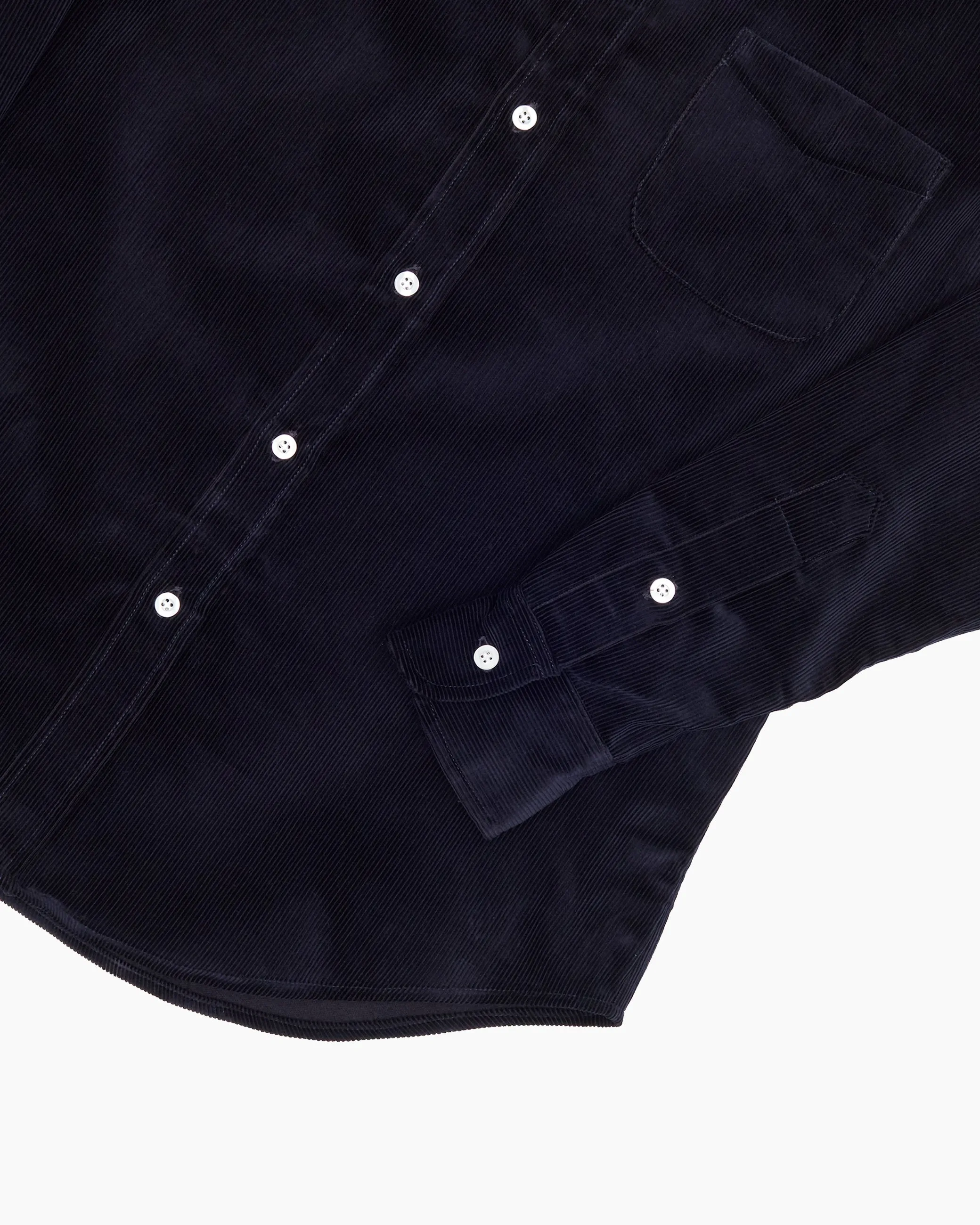 Navy Heavyweight Corduroy Ivy Shirt sold by John Simons product image thumbnail 3