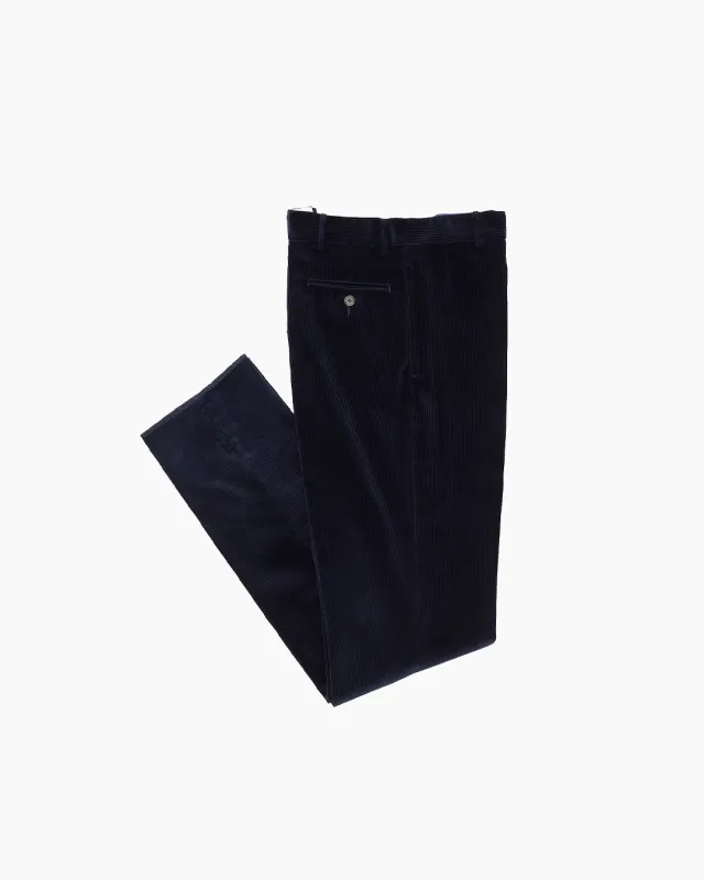 Navy Corduroy Ivy Trouser sold by John Simons