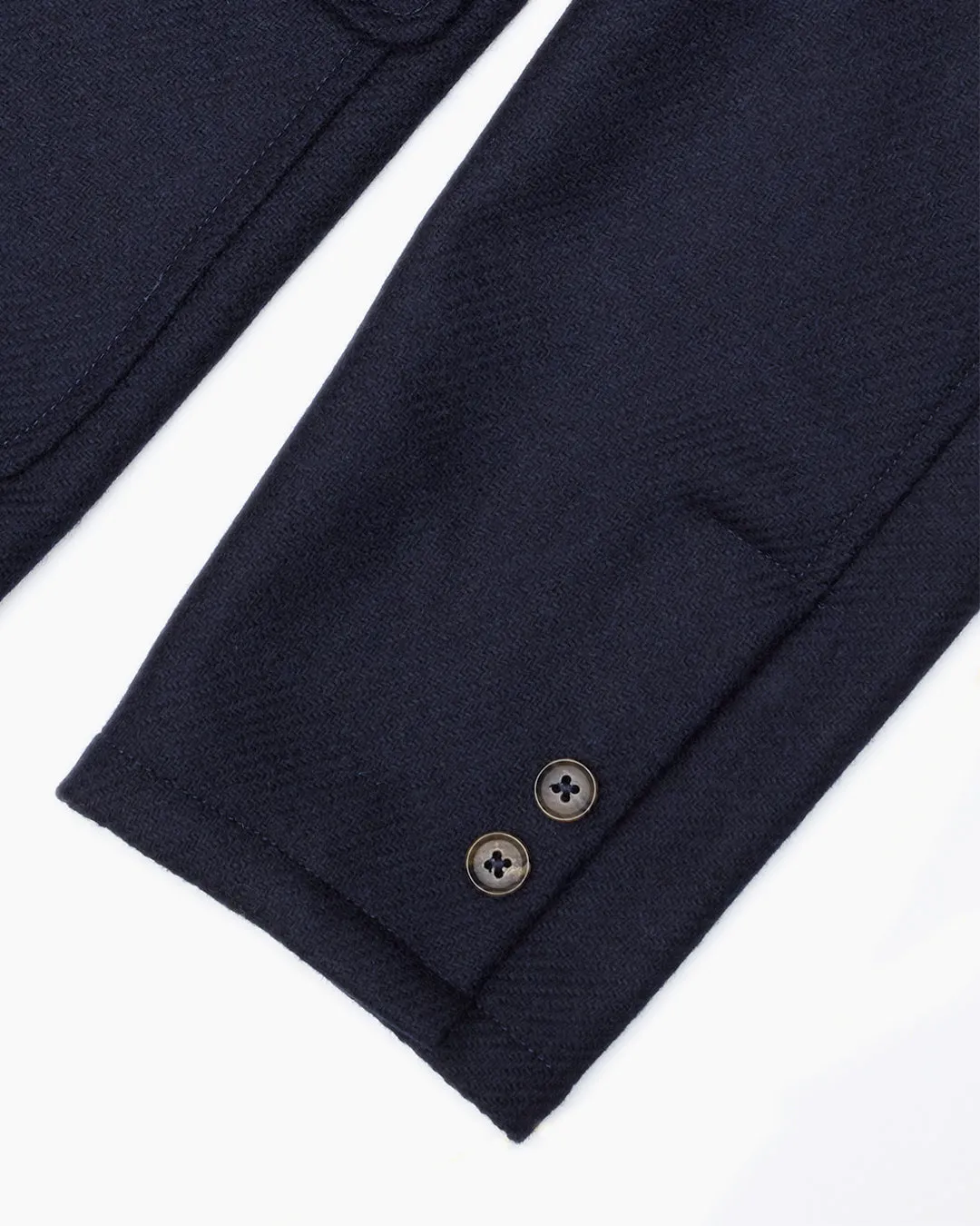 Navy Shetland Wool Ivy Jacket sold by John Simons product image thumbnail 4