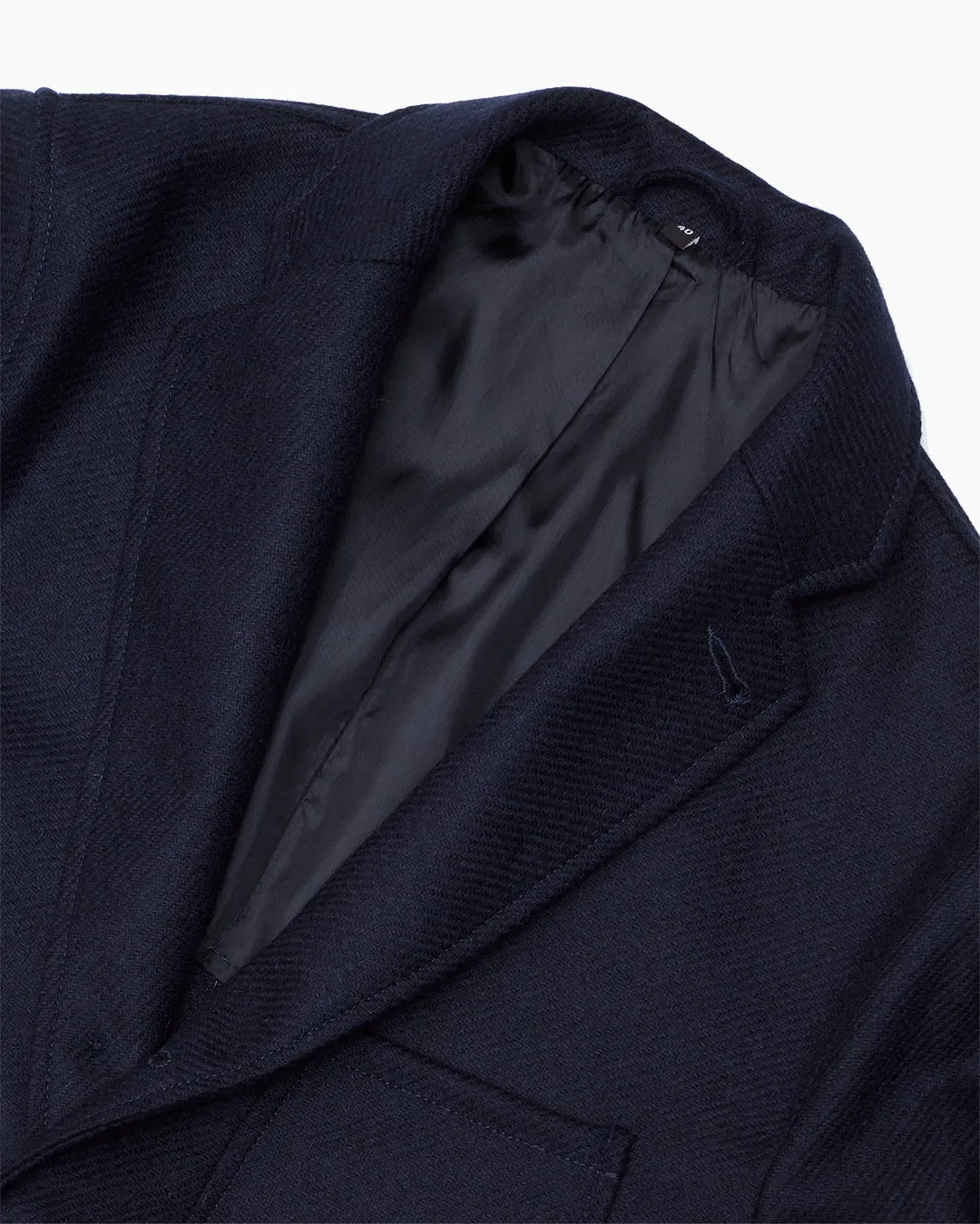 Navy Shetland Wool Ivy Jacket sold by John Simons product image thumbnail 3