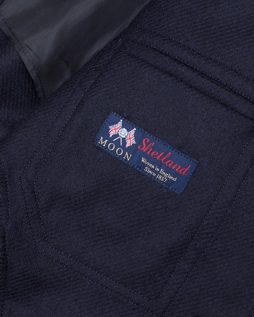 Navy Shetland Wool Ivy Jacket sold by John Simons product image thumbnail 2