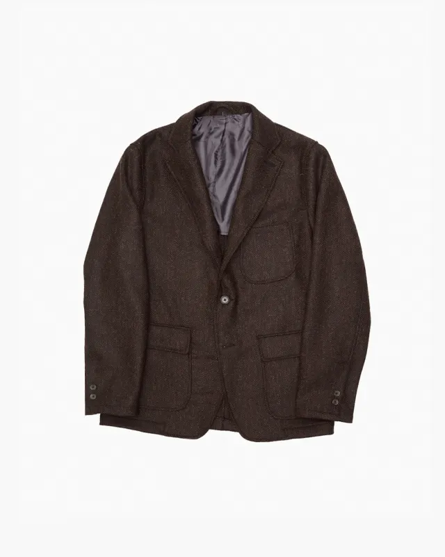 Brown Herringbone Ivy Jacket sold by John Simons