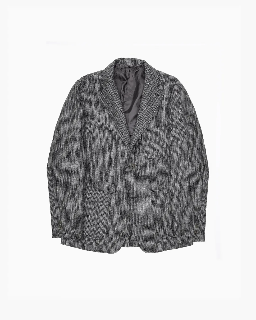 Grey Herringbone Ivy Jacket sold by John Simons