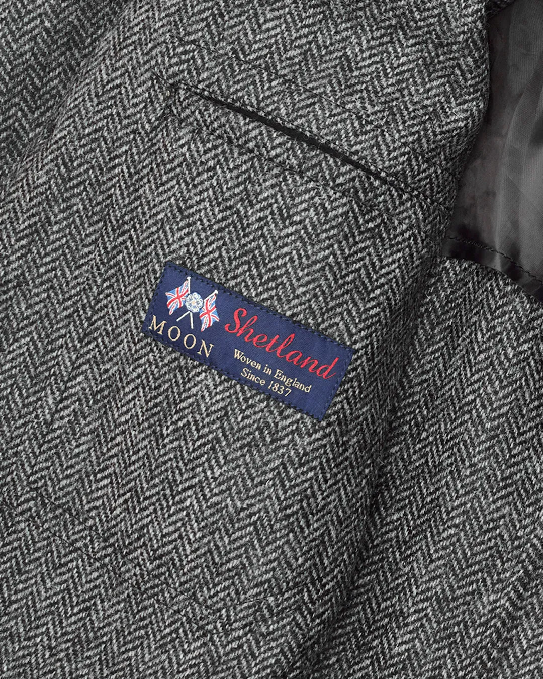 Grey Herringbone Ivy Jacket sold by John Simons product image thumbnail 4