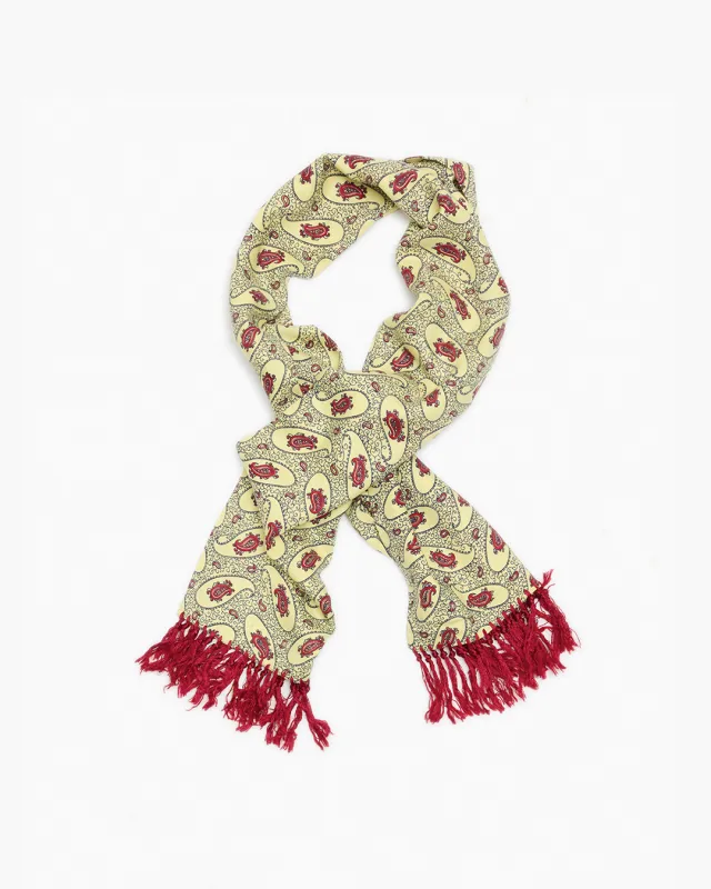 Vintage Lemon Paisley Scarf sold by John Simons