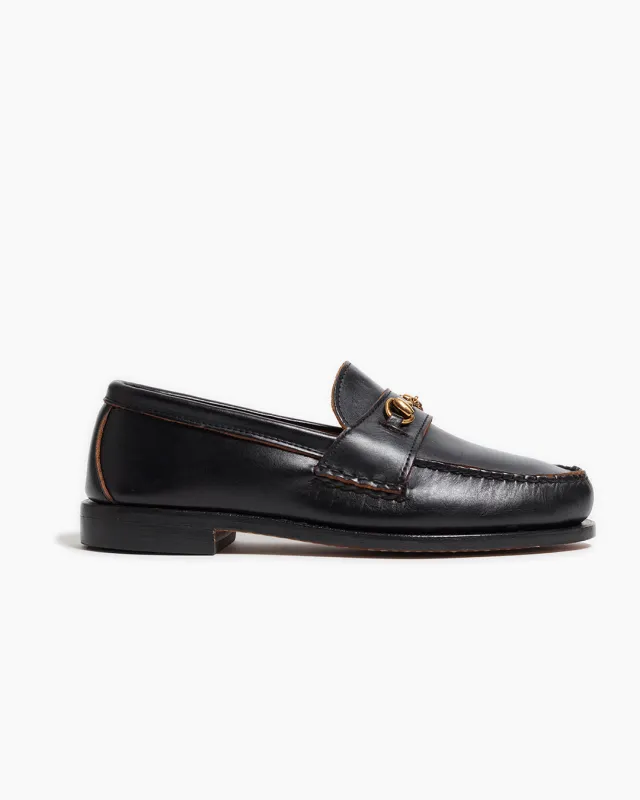 Black Horse Bit Calf Leather Loafers sold by John Simons