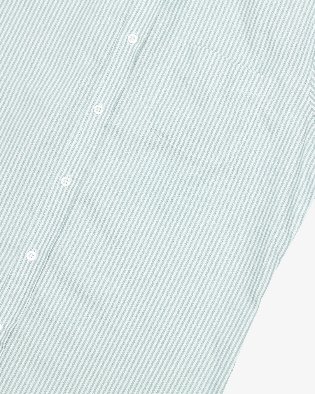 Green & White University Stripe Ivy Oxford Shirt sold by John Simons product image thumbnail 4