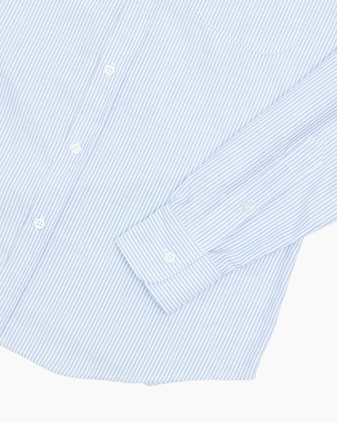 Blue & White University Stripe Ivy Oxford Shirt sold by John Simons product image thumbnail 3