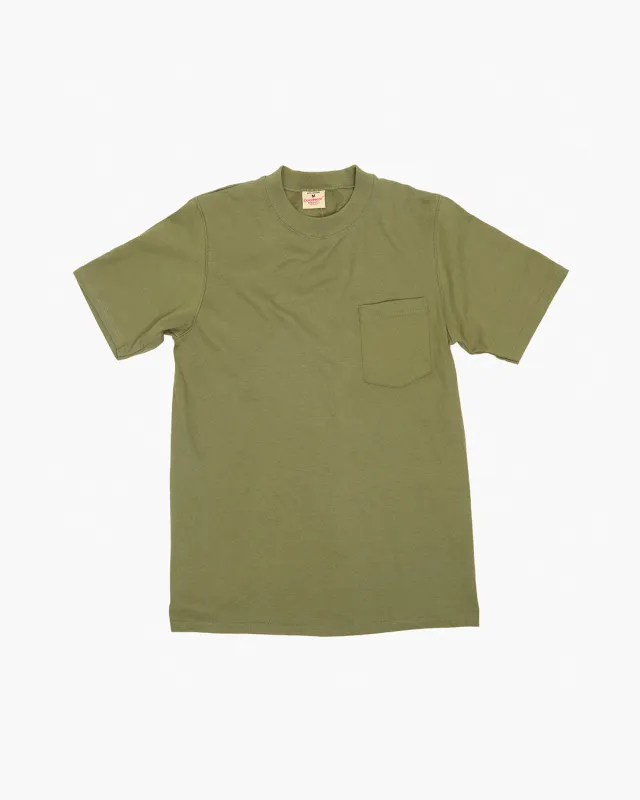 Olive Heavyweight Pocket T Shirt sold by John Simons