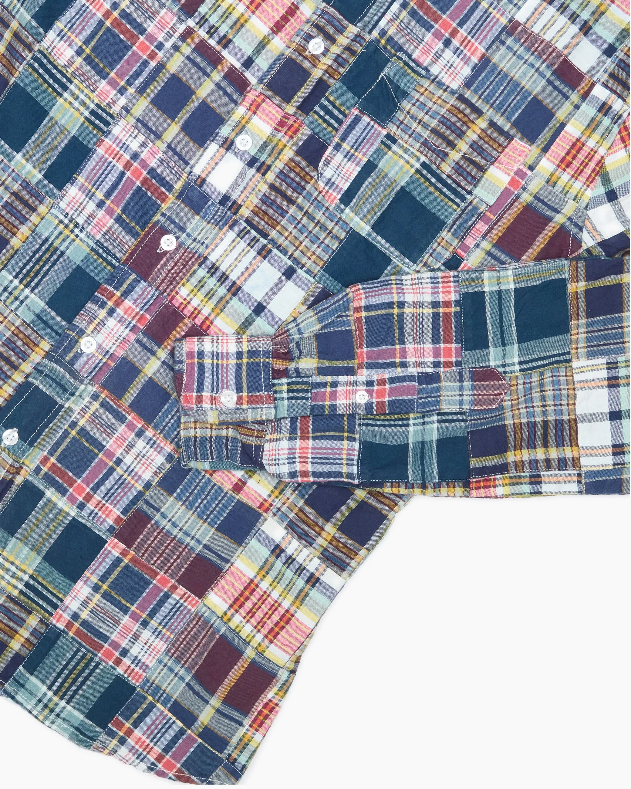 Blakey Patchwork Madras Shirt sold by John Simons product image thumbnail 3