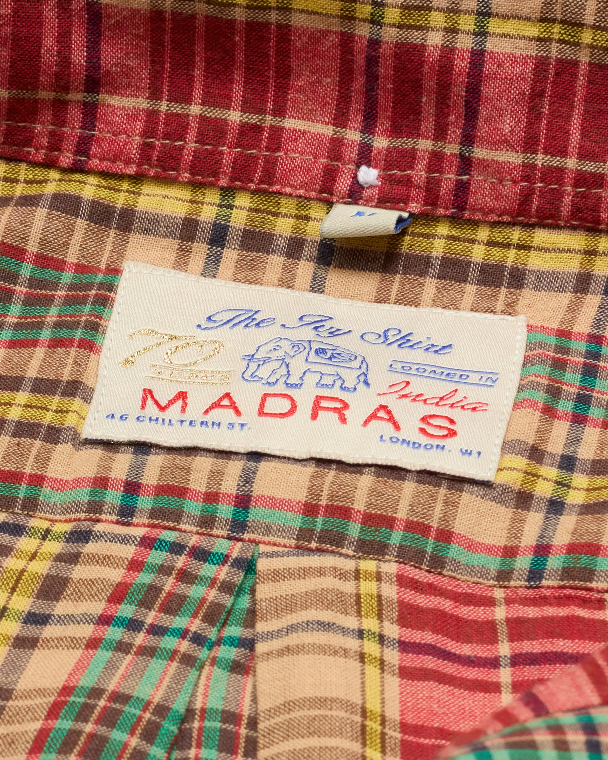 Adderley Madras Shirt sold by John Simons product image thumbnail 4