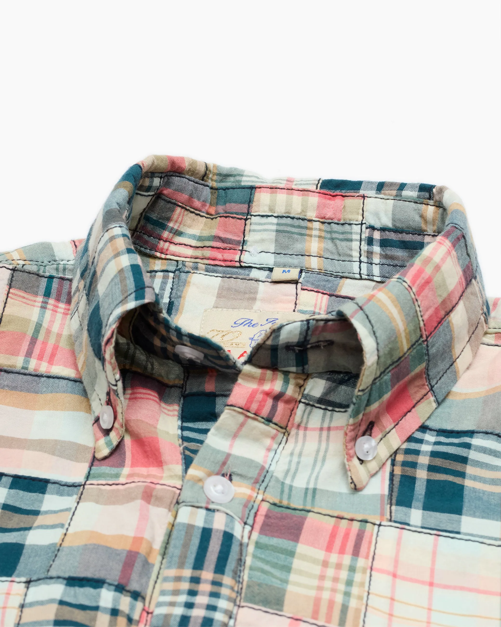 Vaughn Patchwork Popover Madras Shirt sold by John Simons product image thumbnail 2