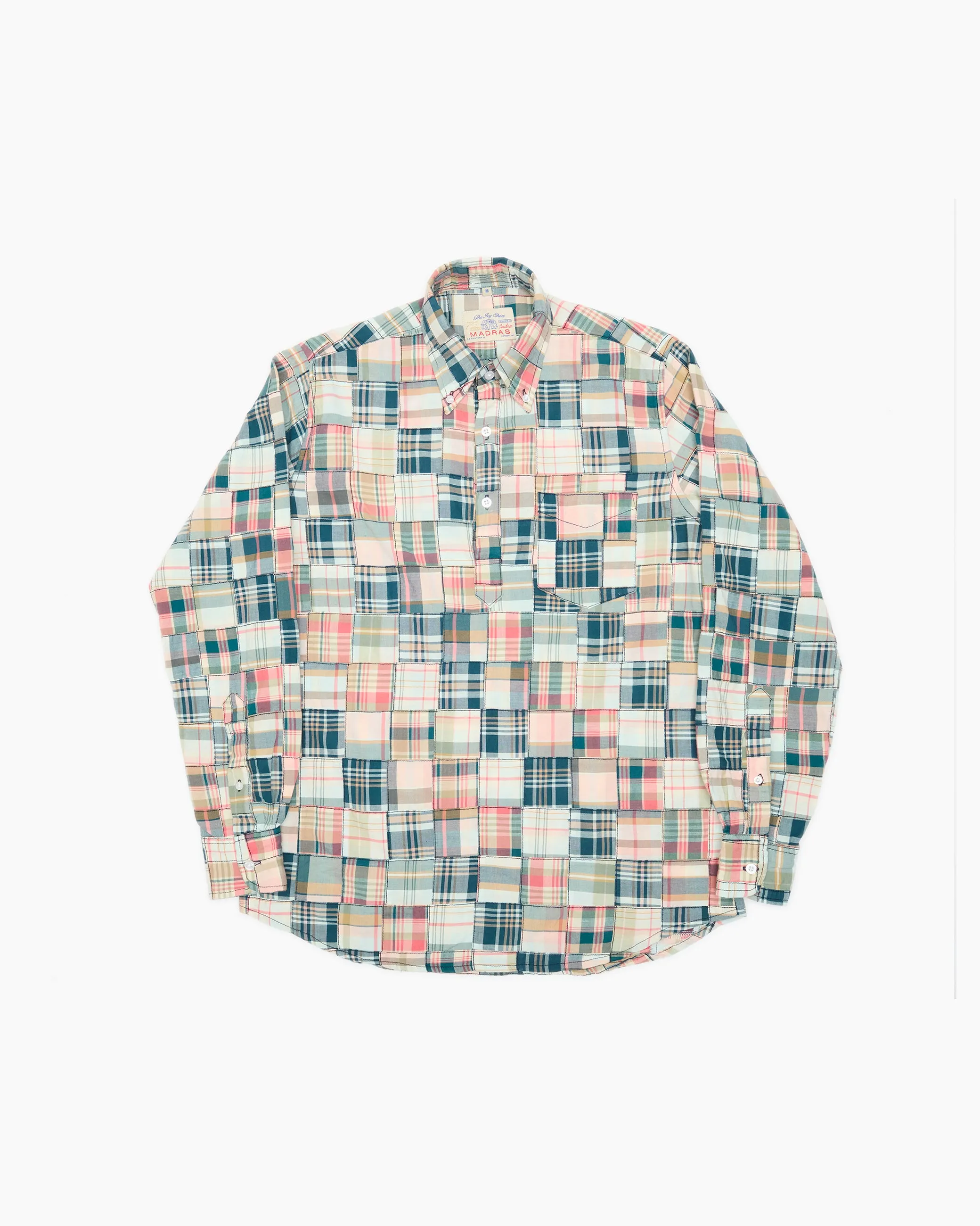 Vaughn Patchwork Popover Madras Shirt sold by John Simons