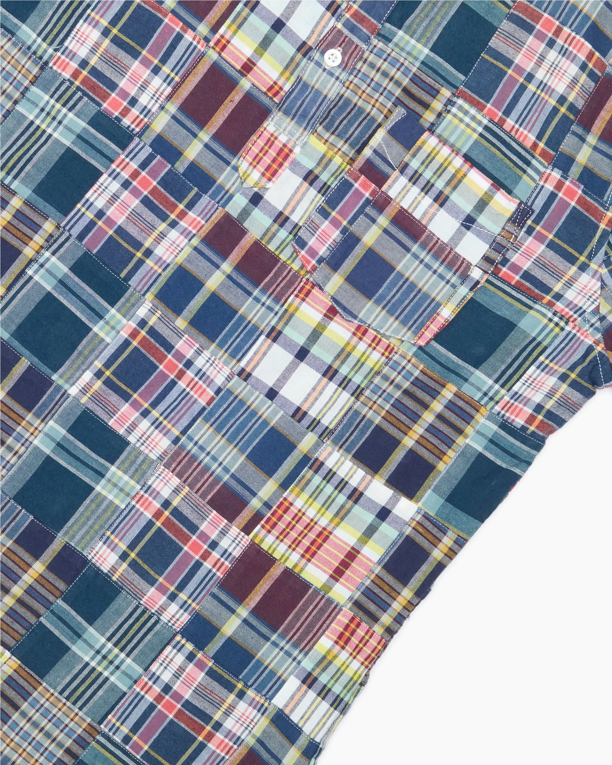 Blakey Patchwork Popover Madras Shirt sold by John Simons product image thumbnail 5