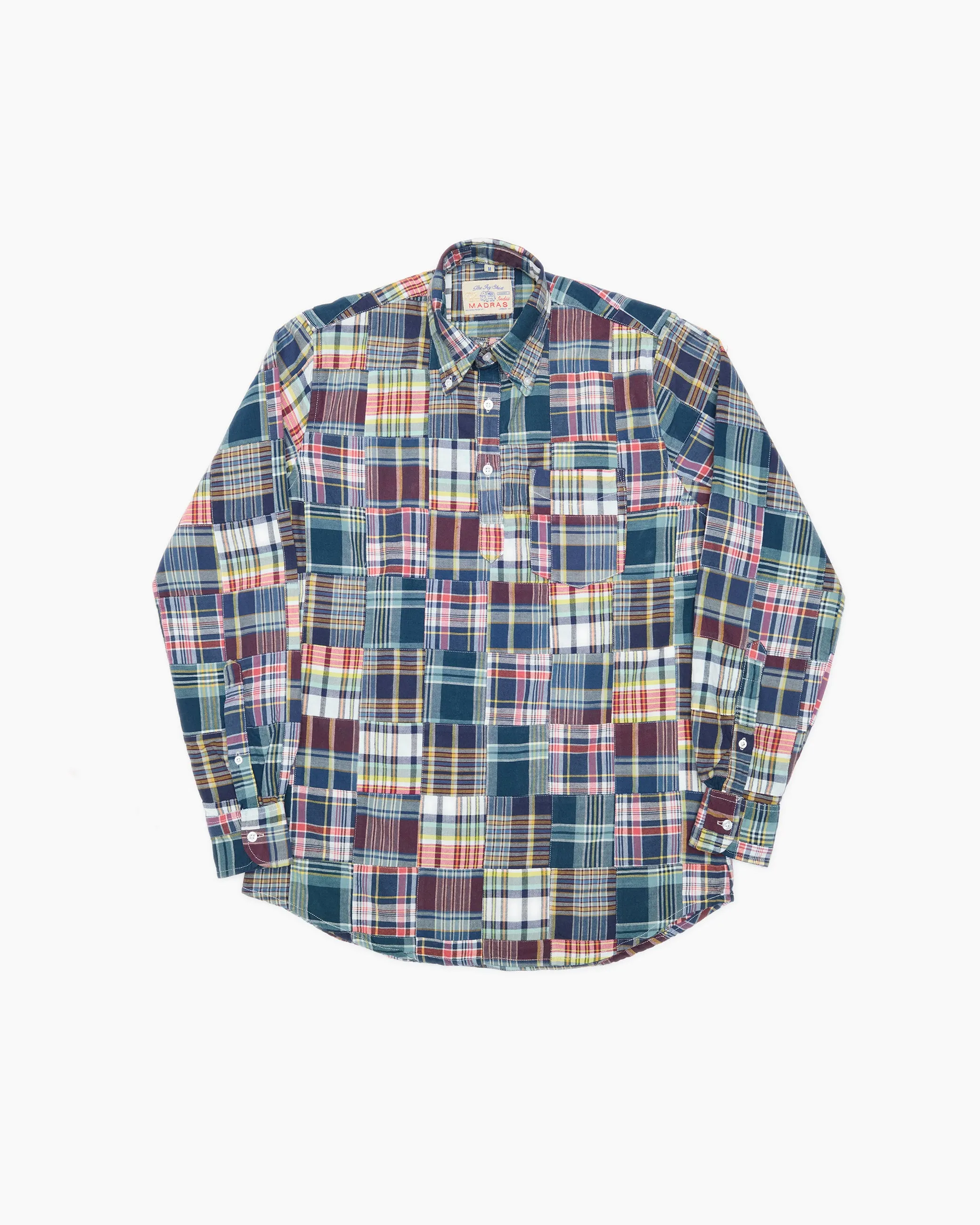 Blakey Patchwork Popover Madras Shirt sold by John Simons