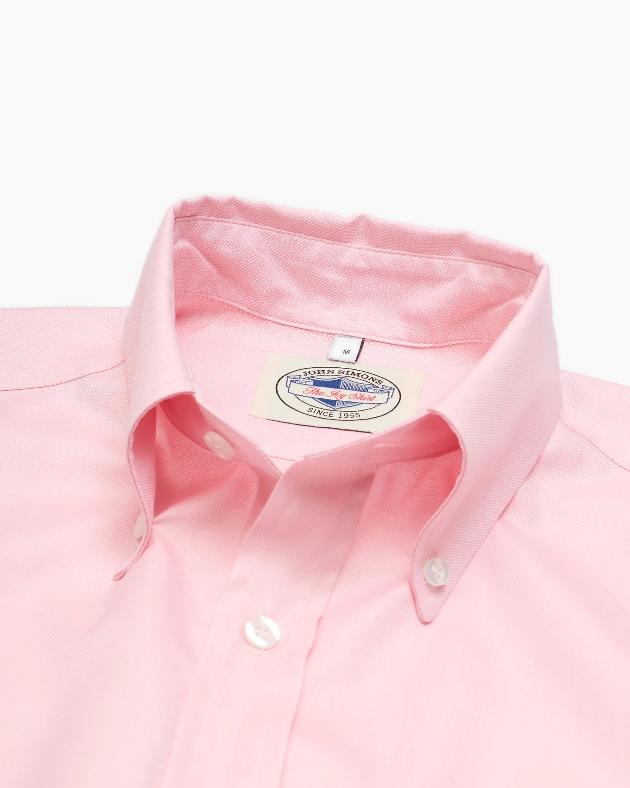Pink Birdseye Ivy Shirt sold by John Simons product image thumbnail 2