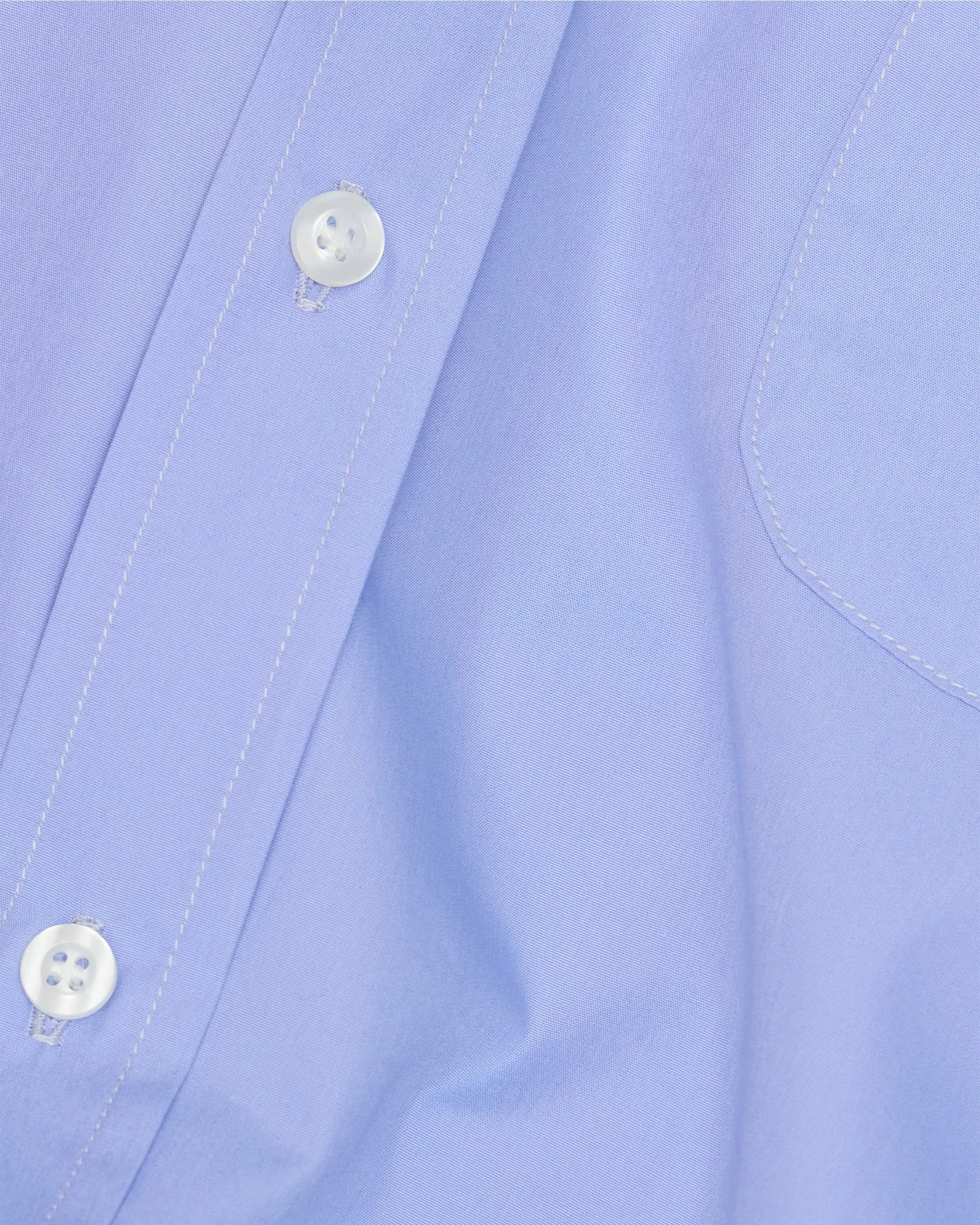 Sky Blue Poplin Ivy Shirt sold by John Simons product image thumbnail 4