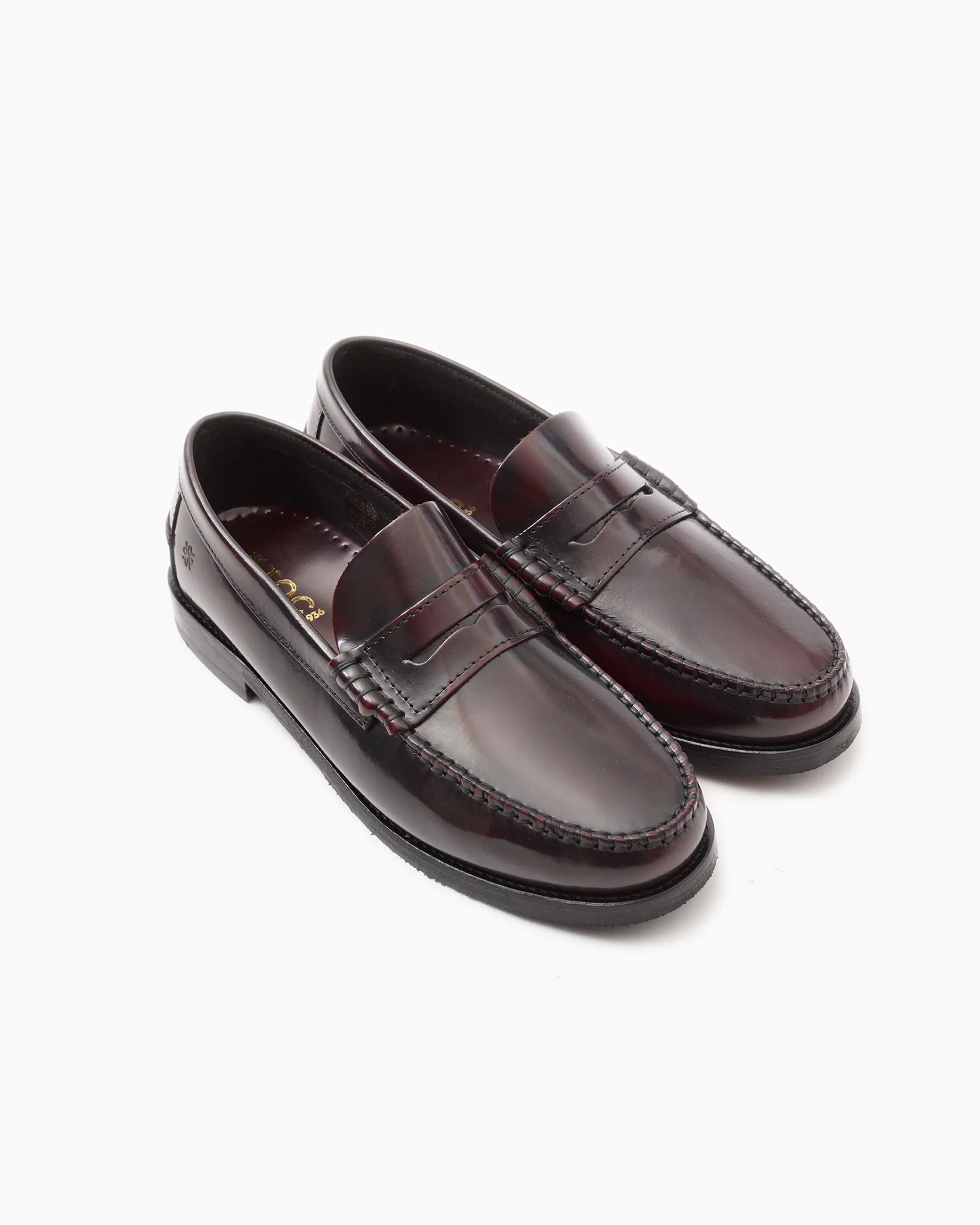 Burgundy Dallas Polido Leather Loafer sold by John Simons product image thumbnail 2