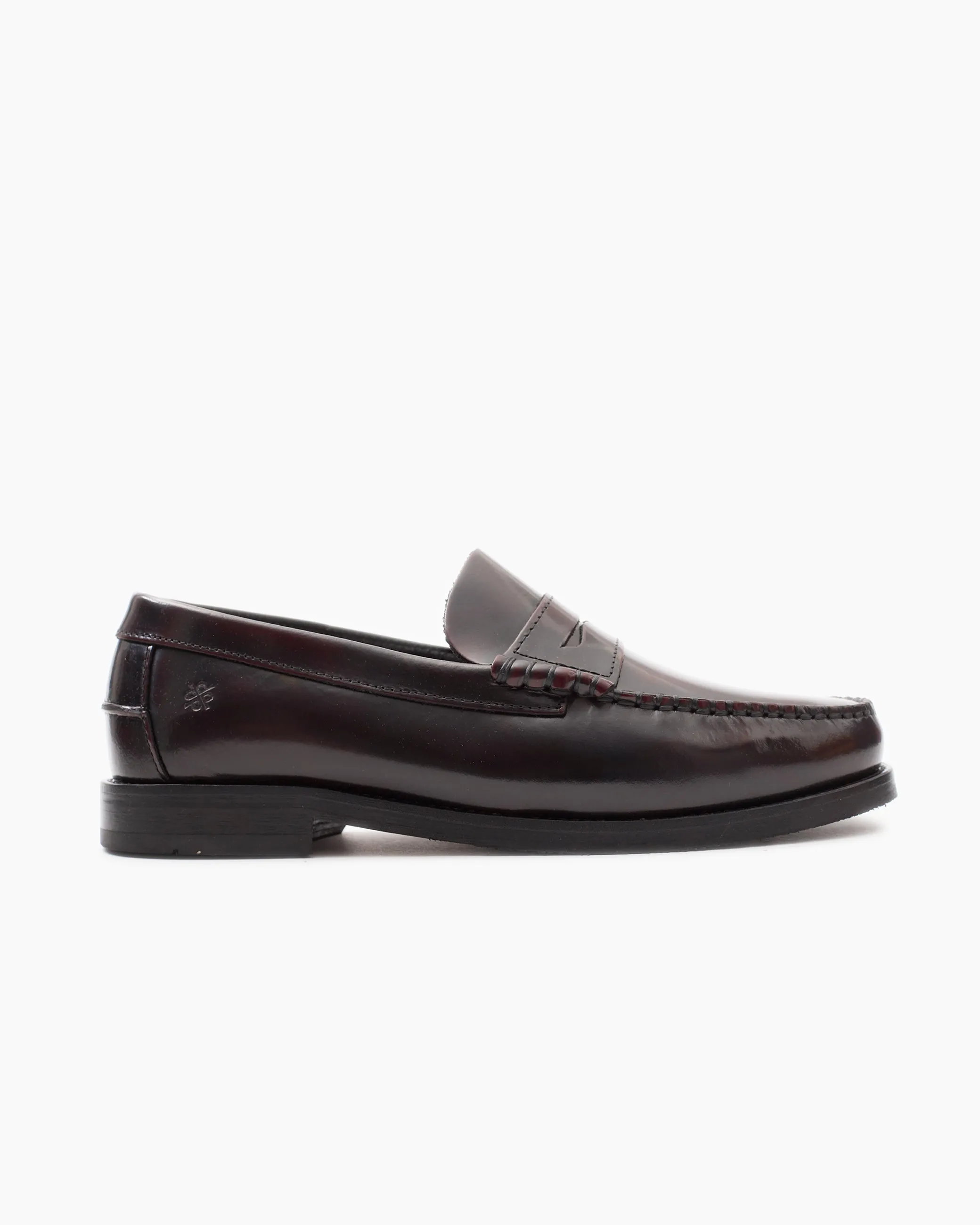 Burgundy Dallas Polido Leather Loafer sold by John Simons