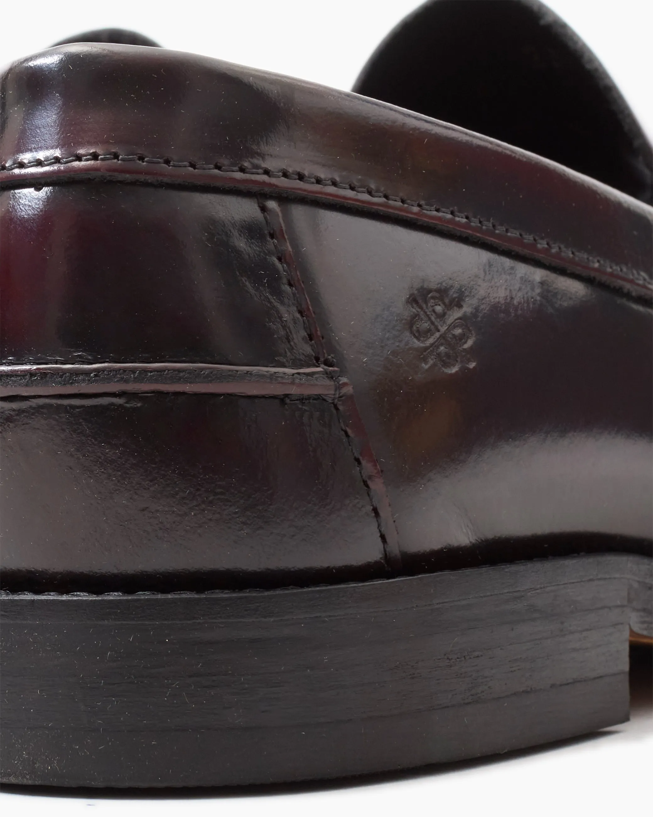 Burgundy Dallas Polido Leather Loafer sold by John Simons product image thumbnail 4