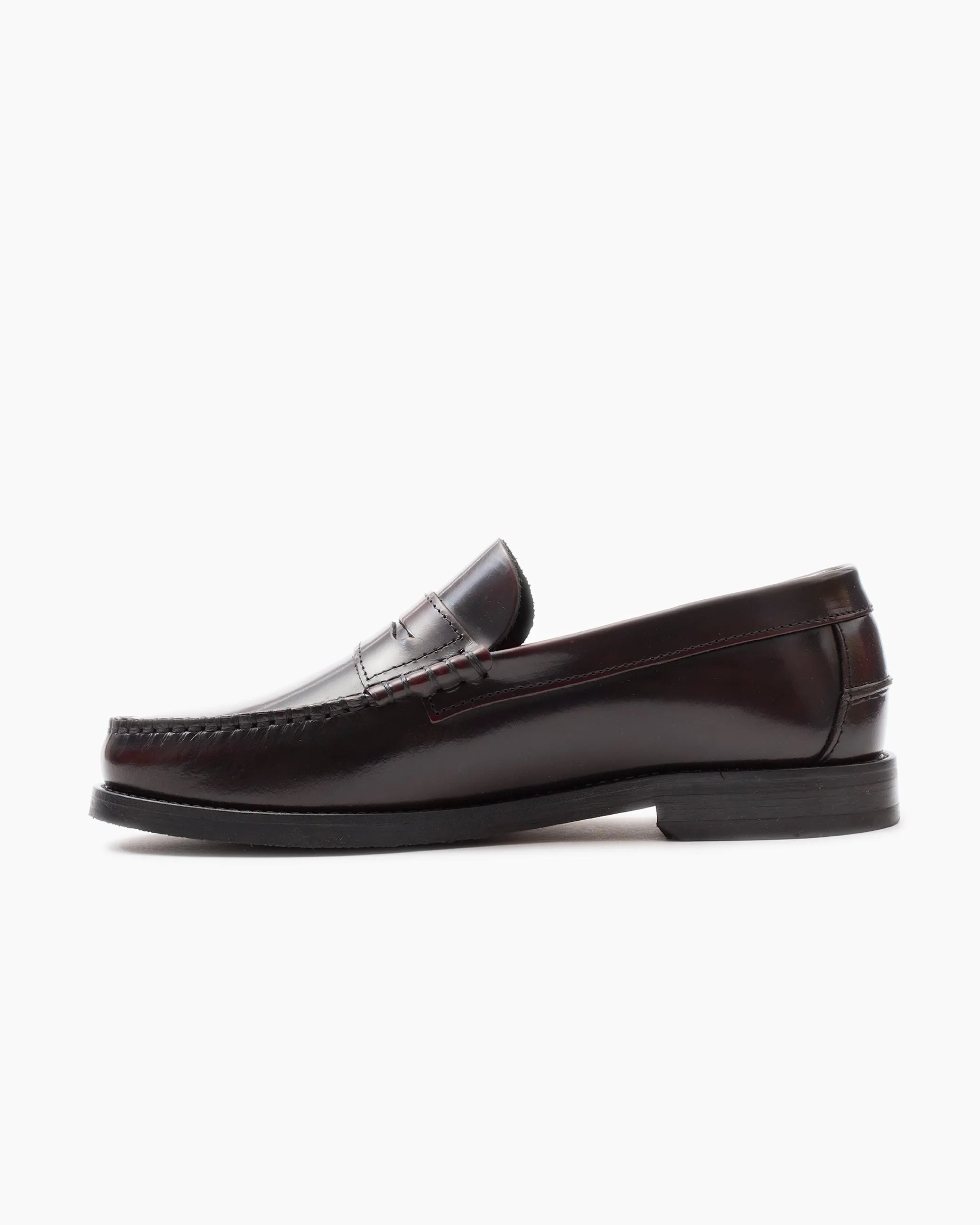 Burgundy Dallas Polido Leather Loafer sold by John Simons product image thumbnail 5