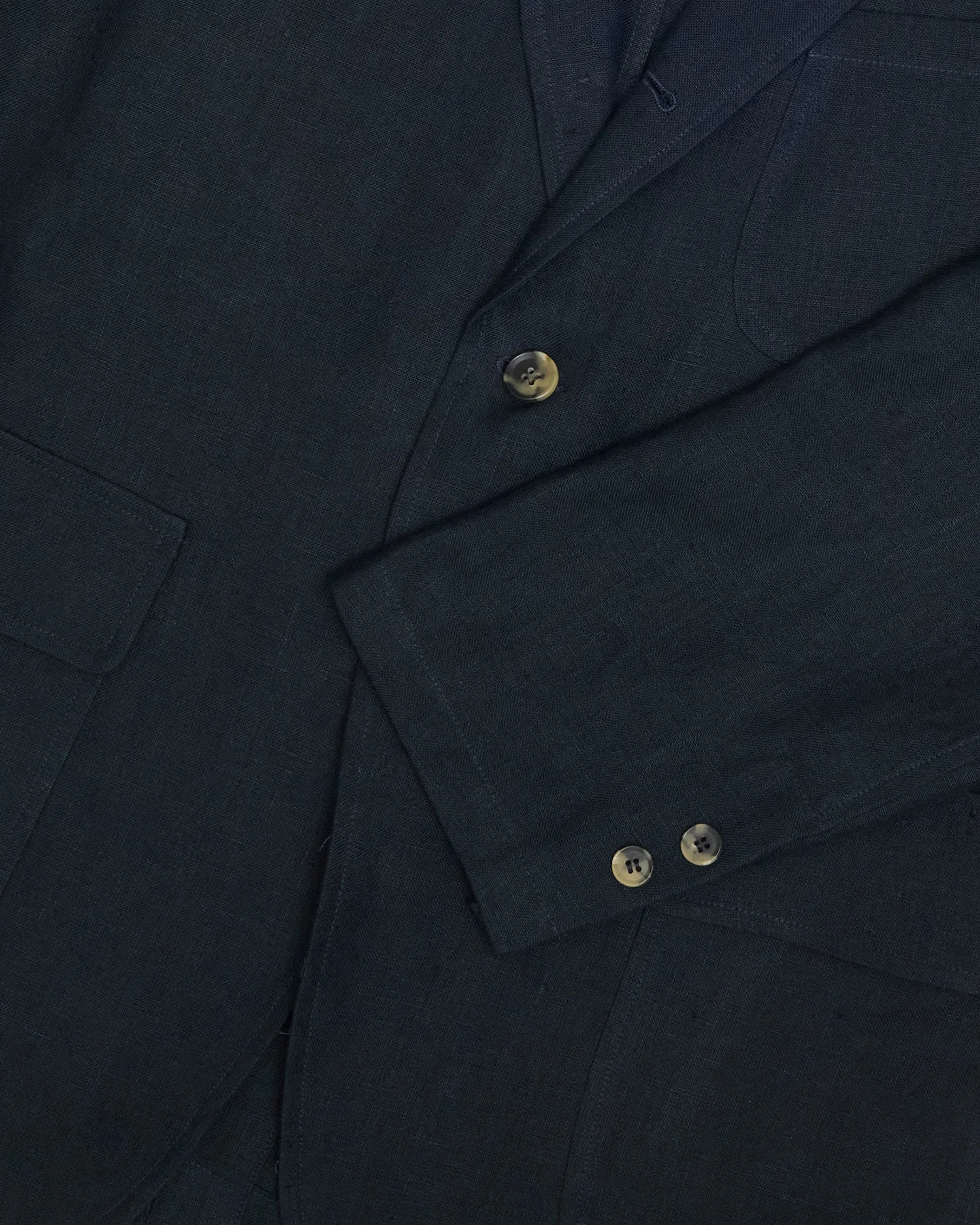 Navy Linen Ivy Jacket sold by John Simons product image thumbnail 4