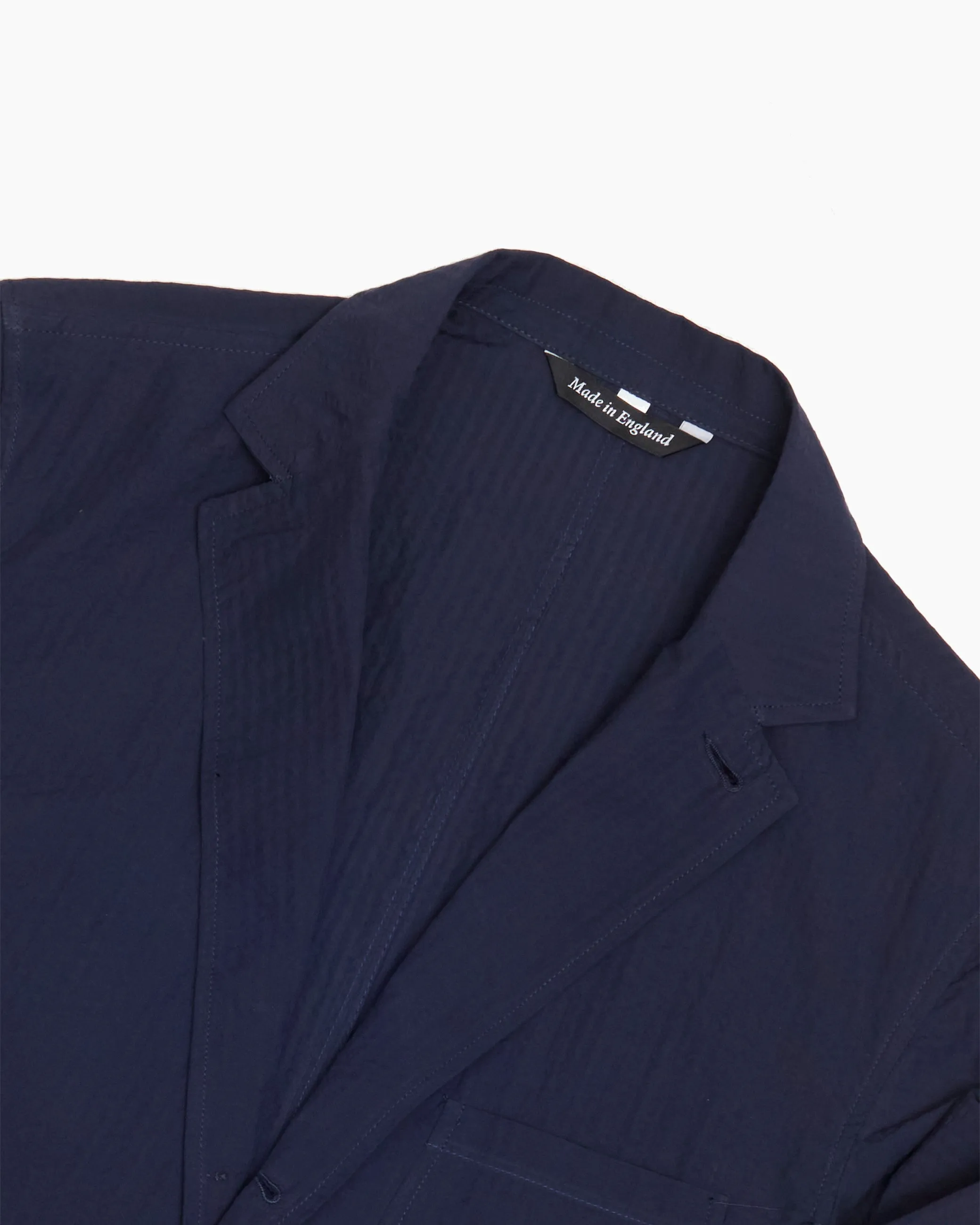 Navy Seersucker Ivy Jacket sold by John Simons product image thumbnail 2