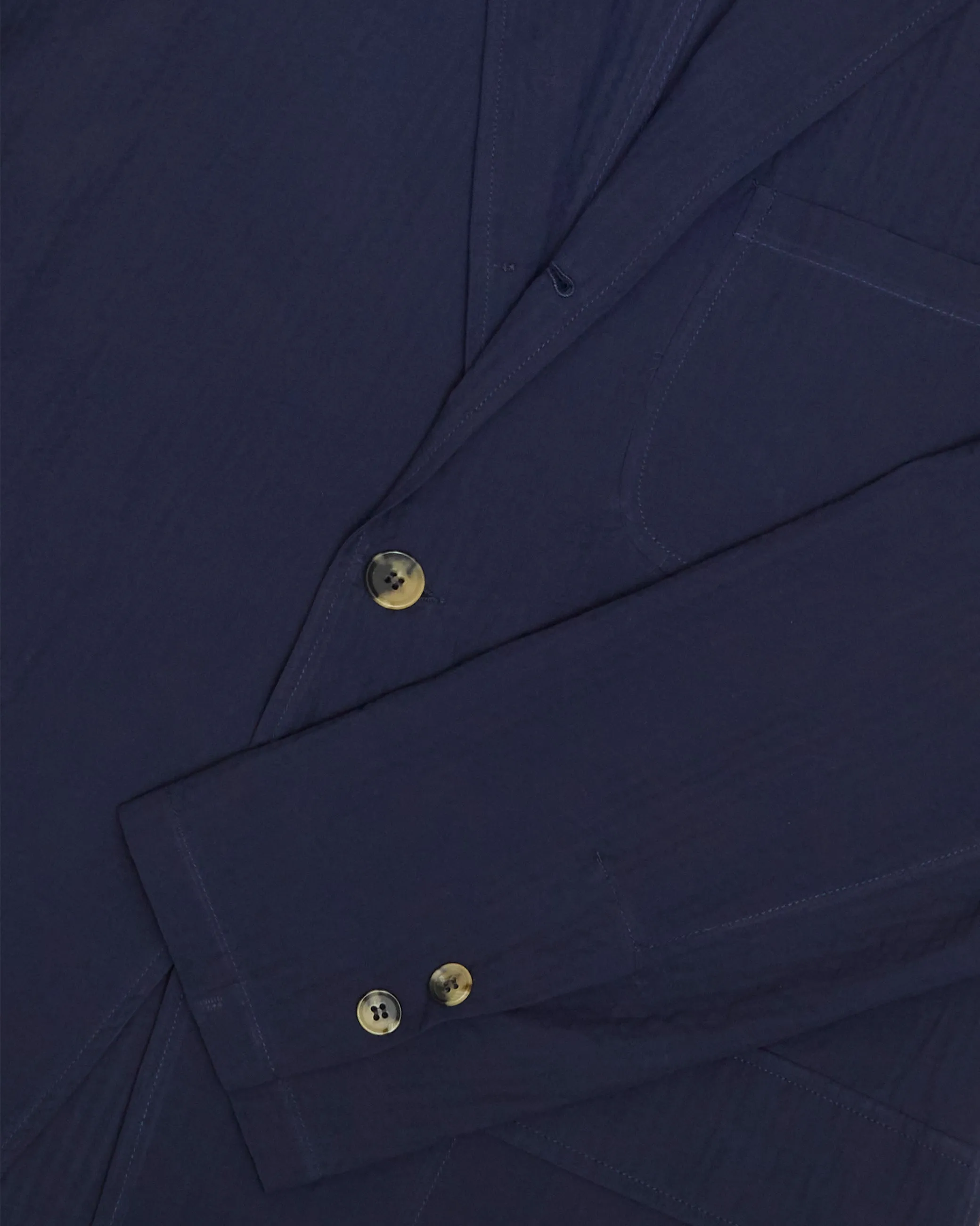 Navy Seersucker Ivy Jacket sold by John Simons product image thumbnail 4