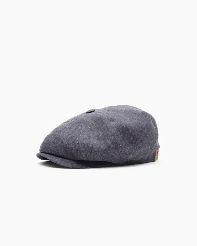 Indigo Linen Chambray Cap sold by John Simons
