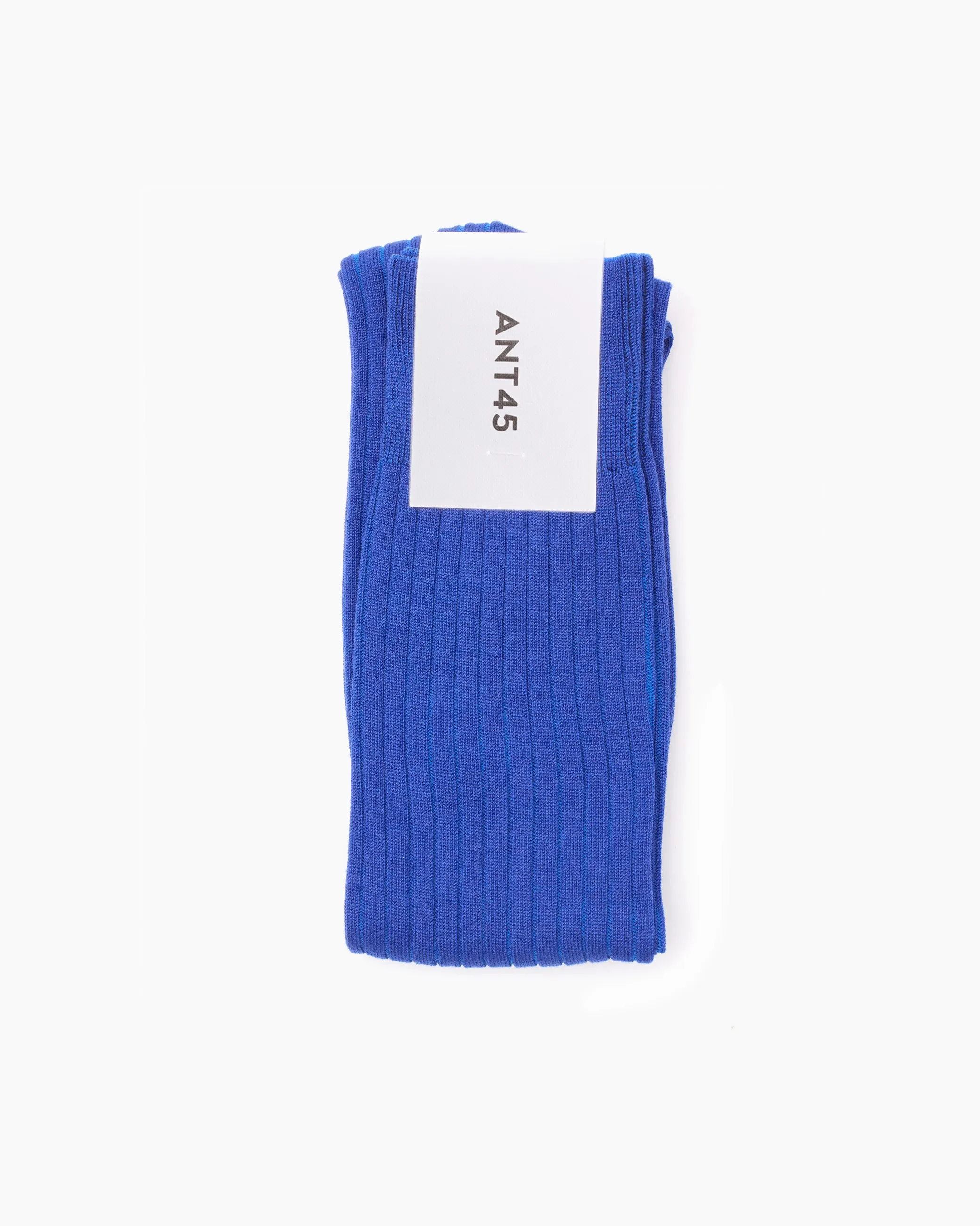 Blue Long Ribbed Cotton Sock sold by John Simons product image thumbnail 2