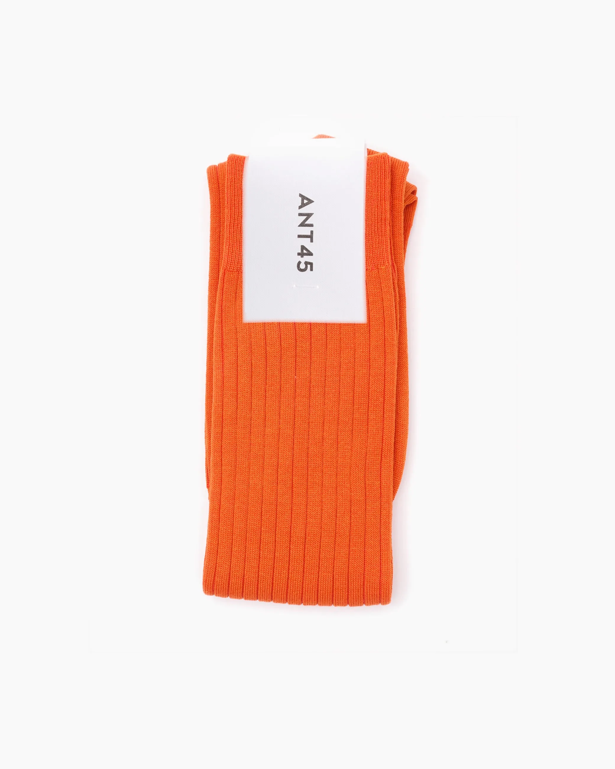 Orange Long Ribbed Cotton Sock sold by John Simons product image thumbnail 2