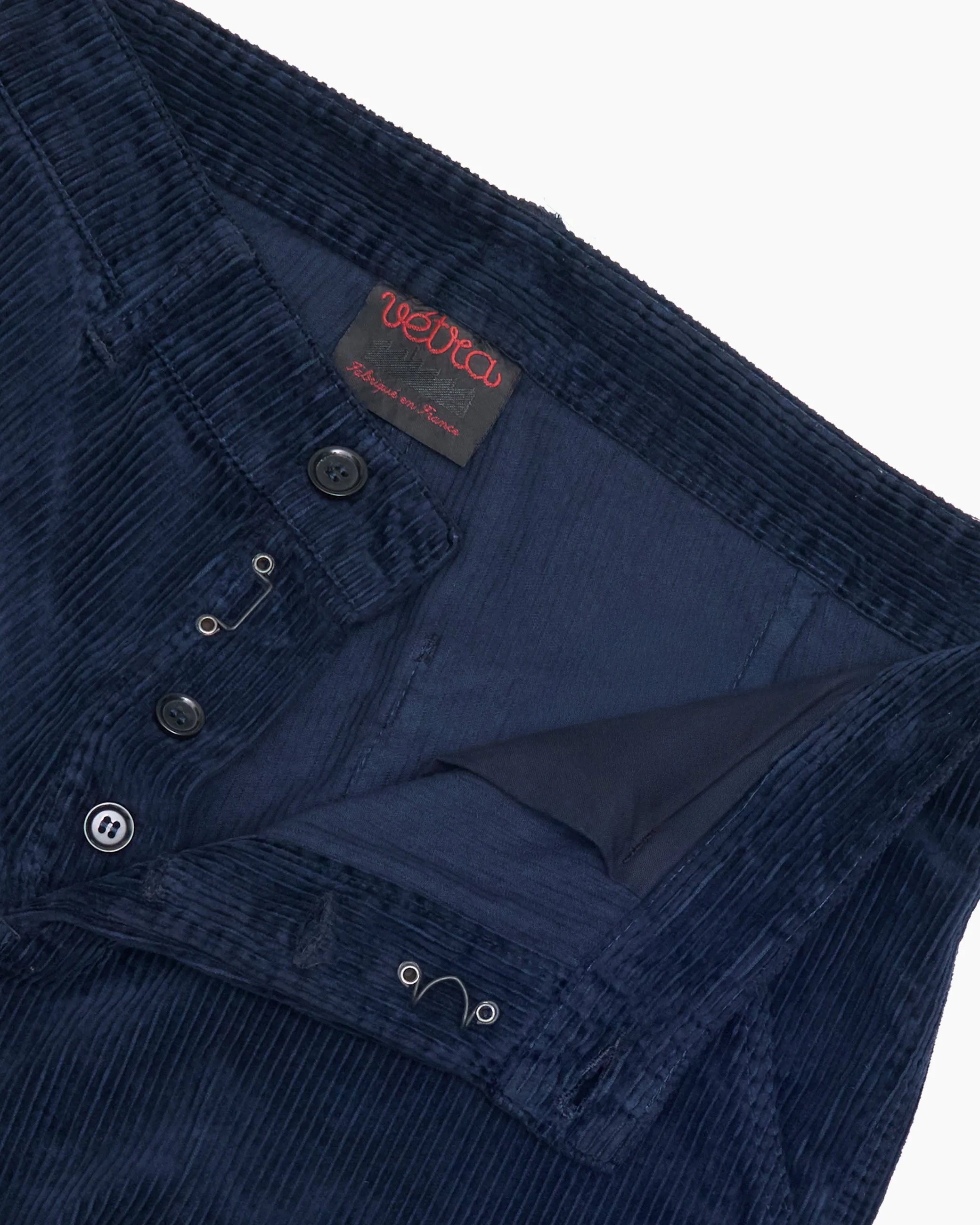 Navy Corduroy Trouser sold by John Simons product image thumbnail 4