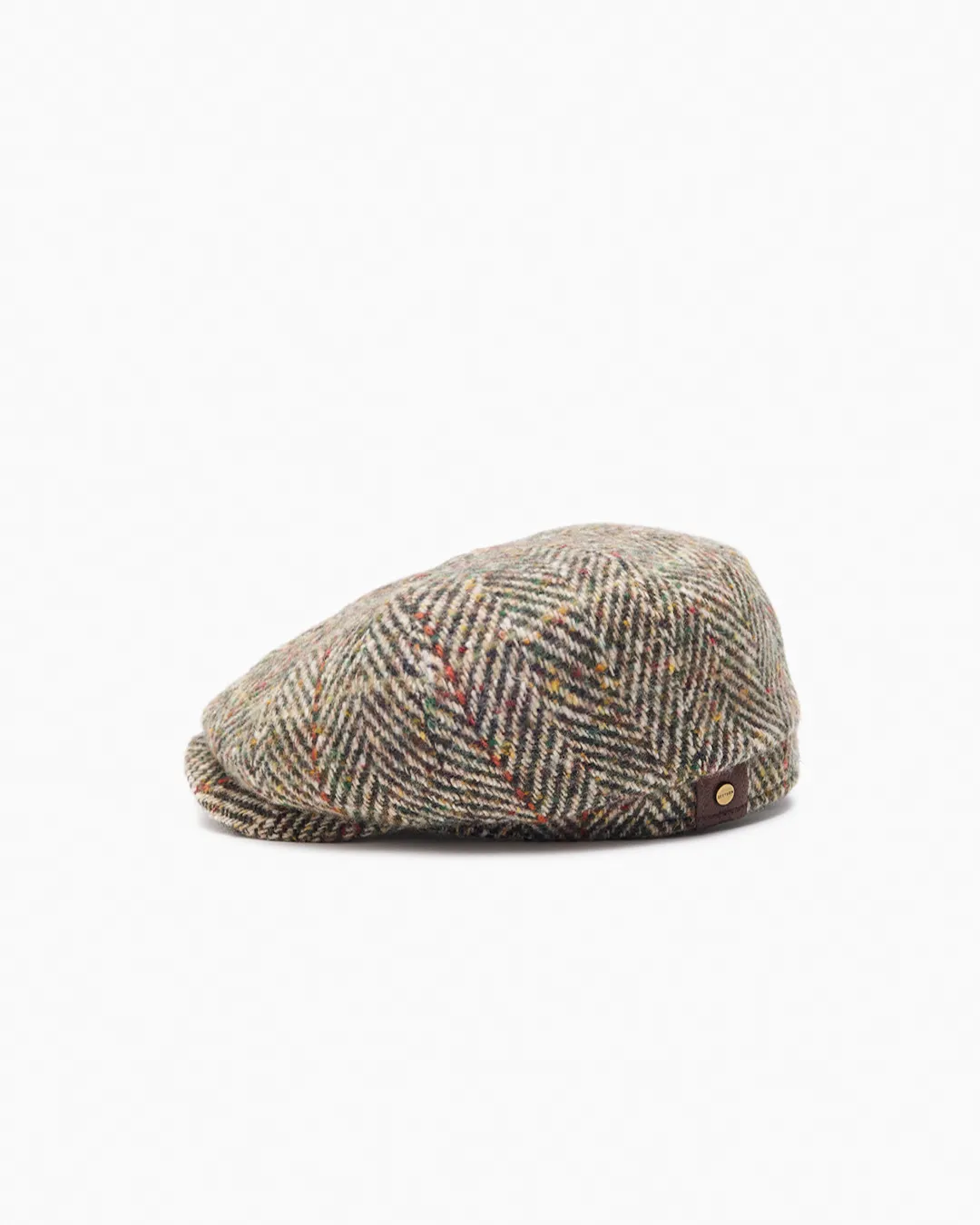 Harvest Brown Herringbone Wool Tweed Cap sold by John Simons product image thumbnail 2