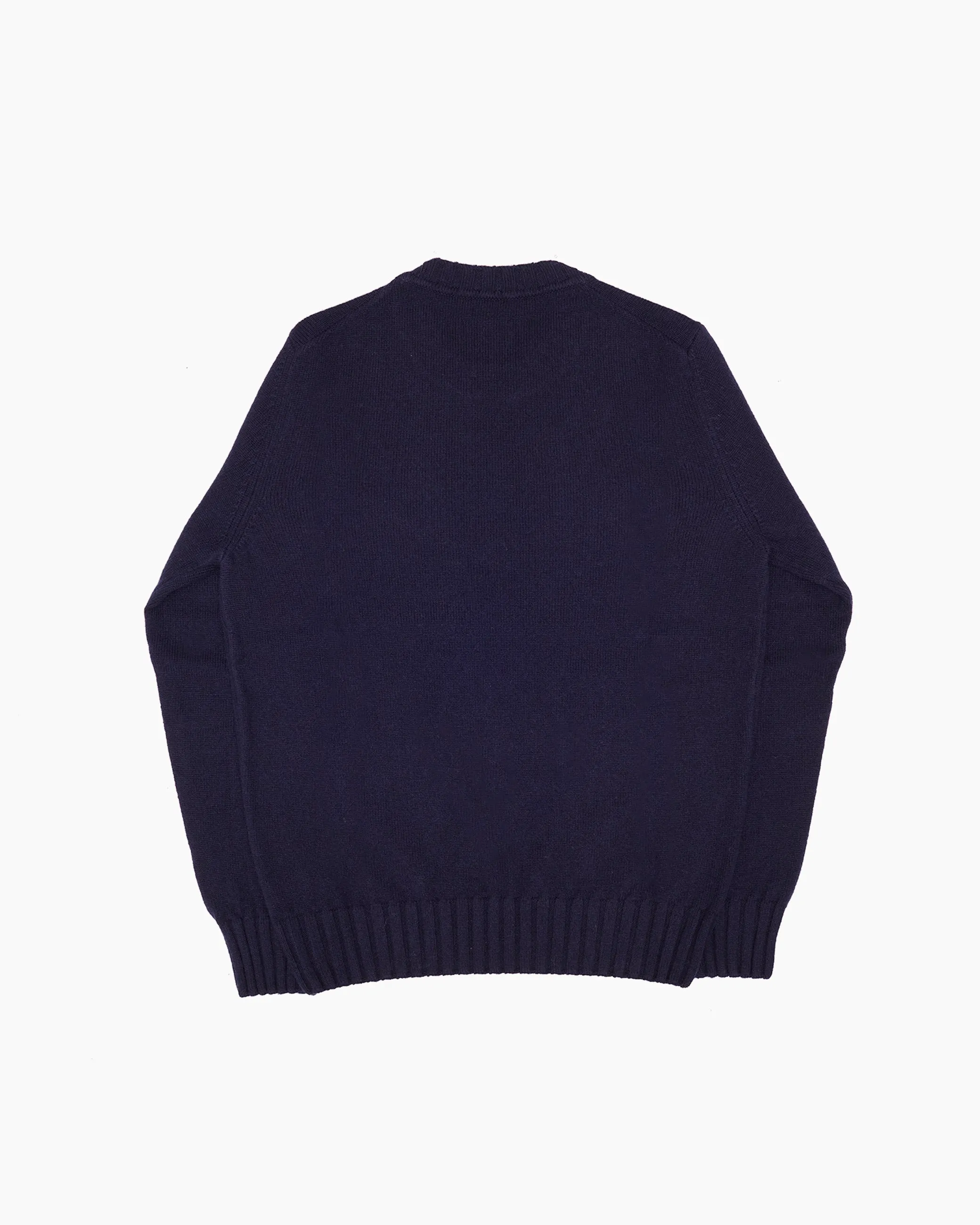 Navy Super Soft Shetland Knit Jumper sold by John Simons product image thumbnail 3