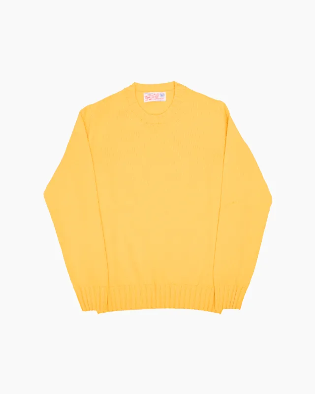 Yellow Super Soft Shetland Knit Jumper sold by John Simons