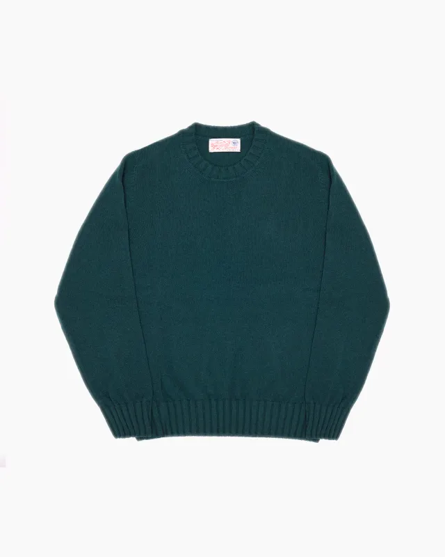 Green Super Soft Shetland Knit Jumper sold by John Simons