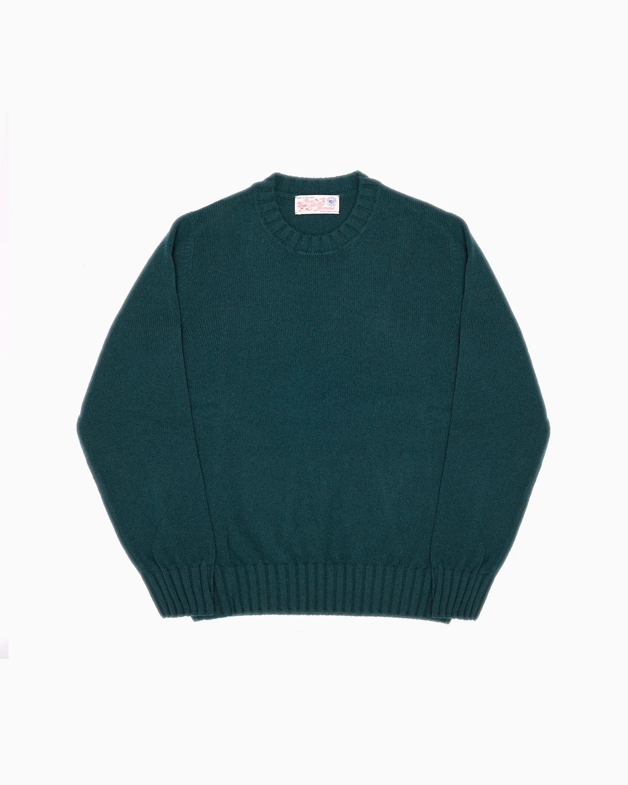 Green Super Soft Shetland Knit Jumper sold by John Simons