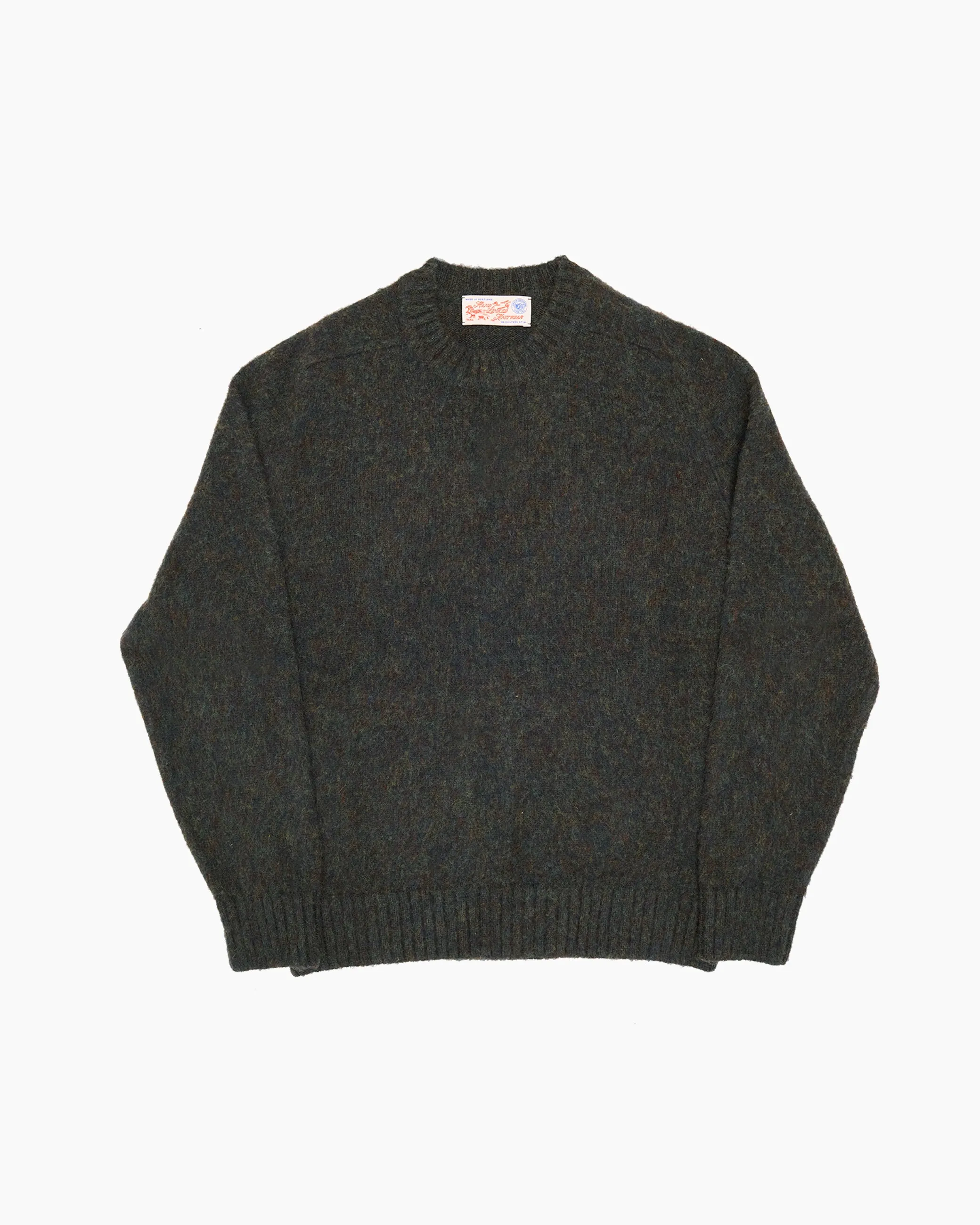 Nori Melange Brushed Shetland Knit Jumper sold by John Simons