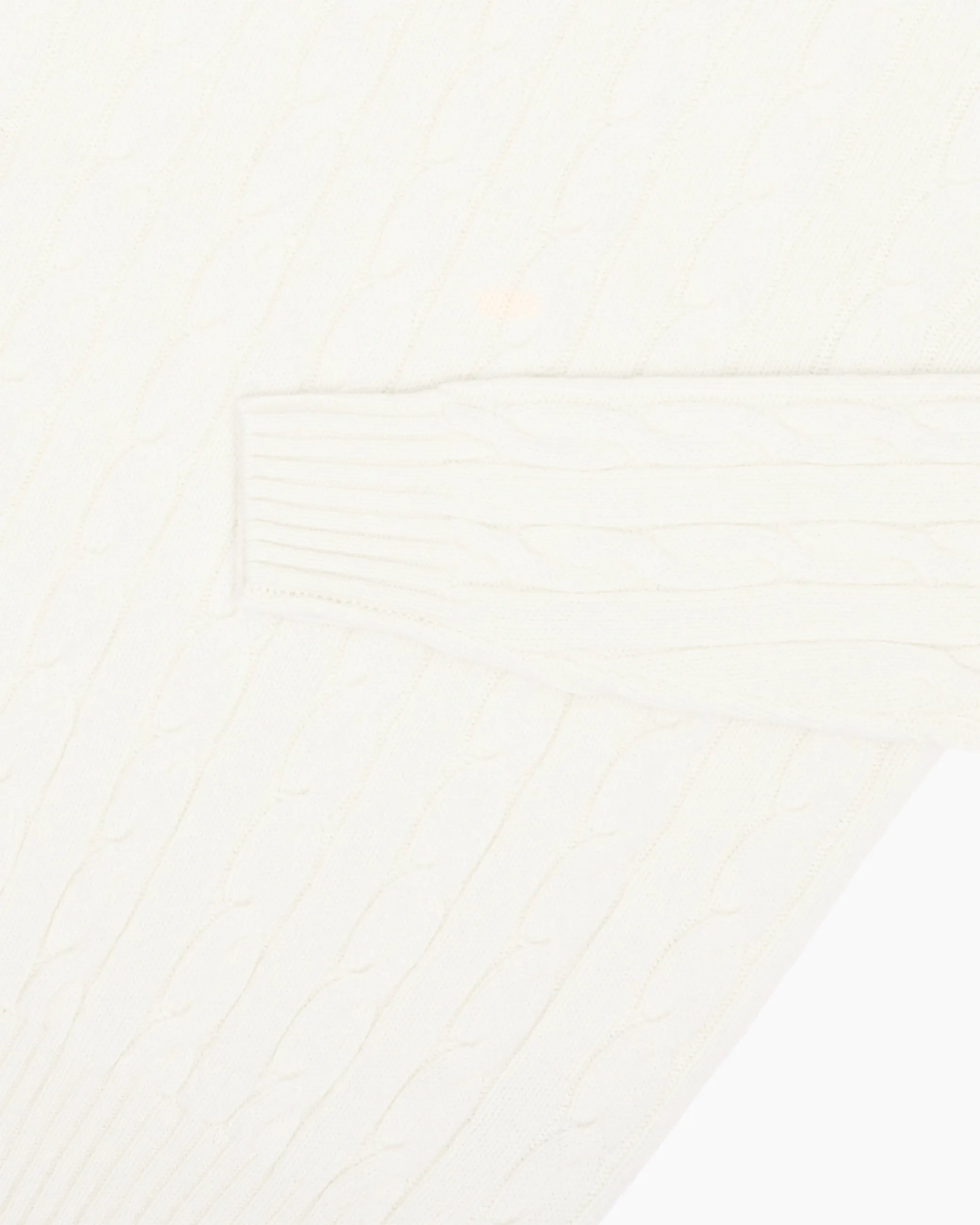 Cream Cable Shetland Knit Jumper sold by John Simons product image thumbnail 4