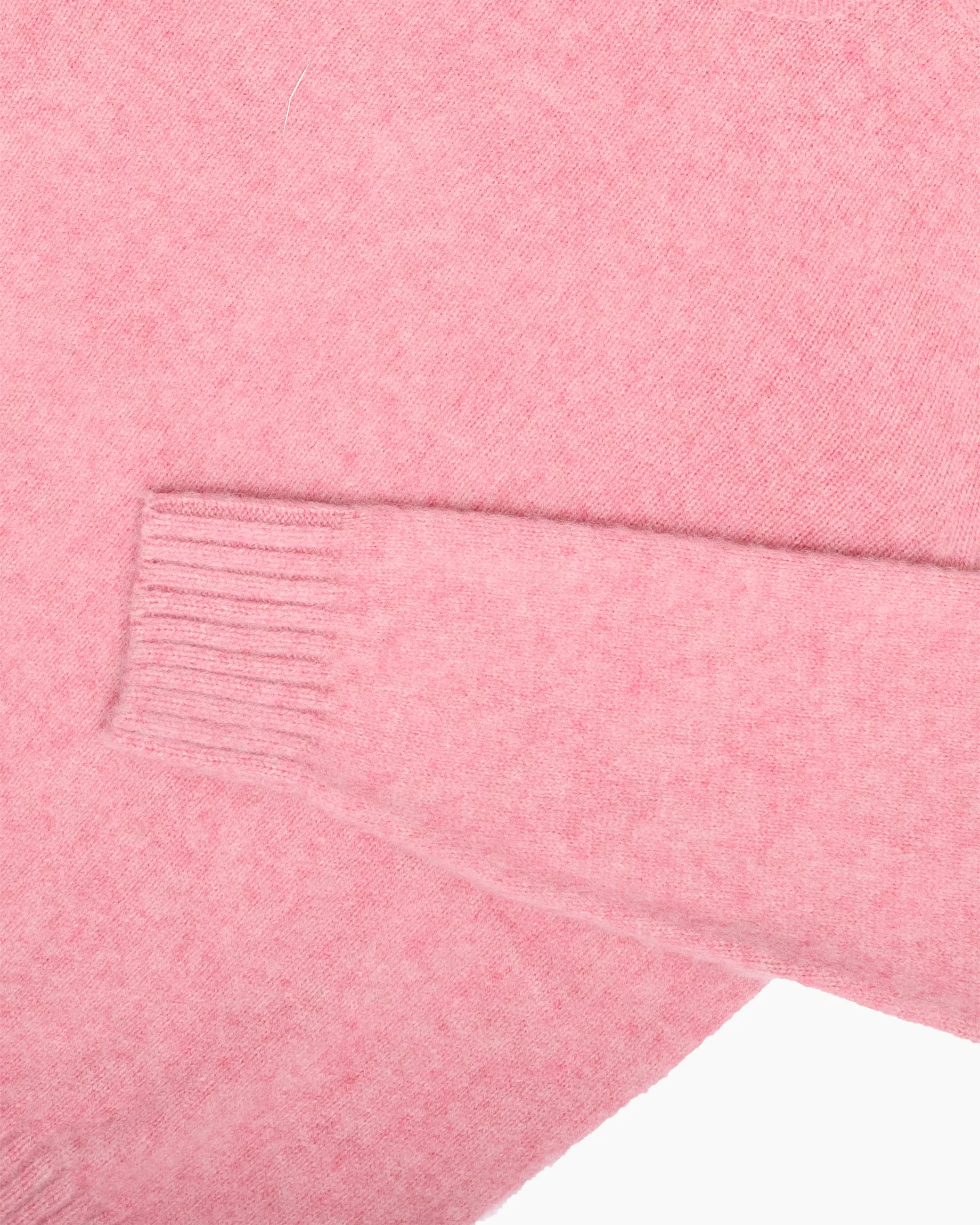 Pink Melange Brushed Shetland Knit Jumper sold by John Simons product image thumbnail 4